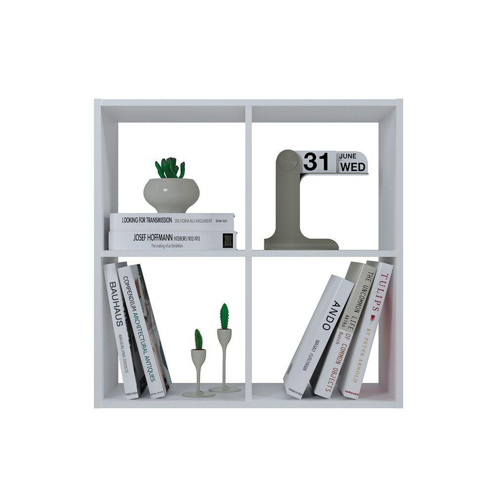 Estante Modular 2x2 Hyggesign 33 x 72 x 72cm. Color Blanco-0