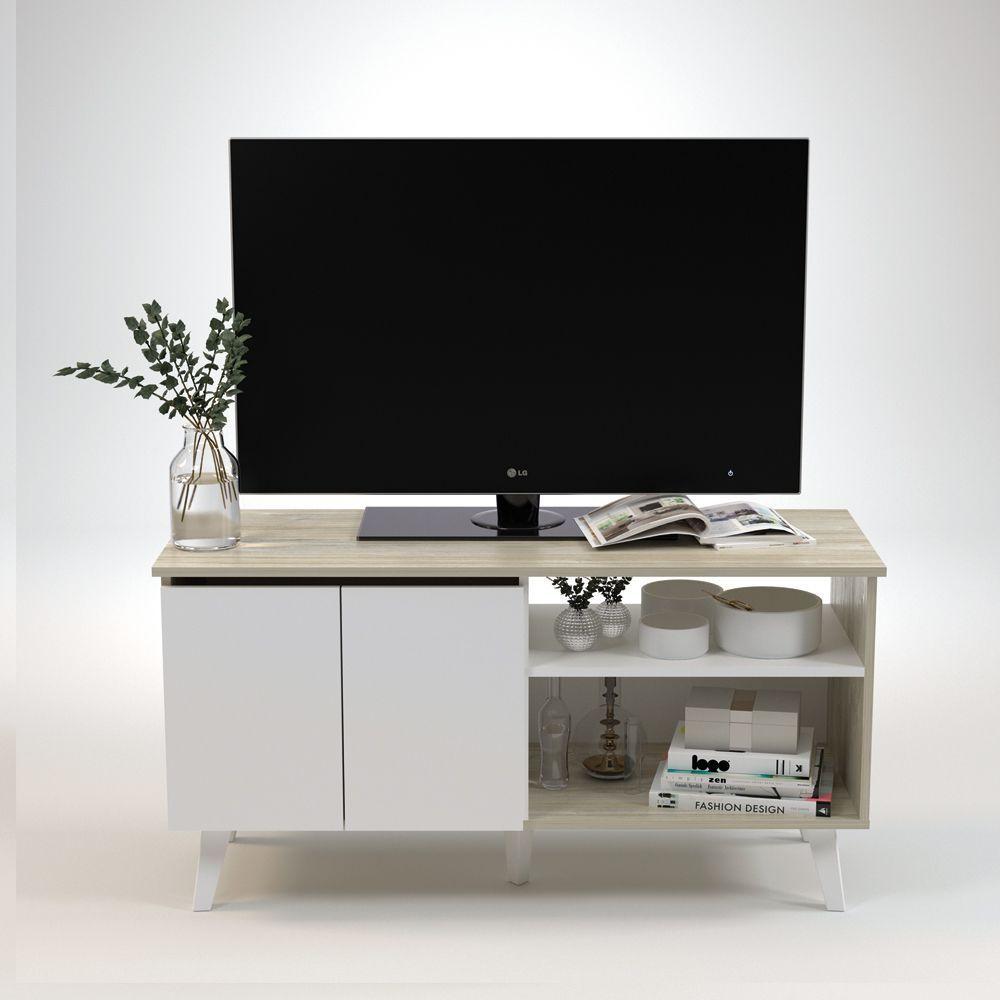 RACK - NARVIK BAJO - MADERA/BLANCO-6