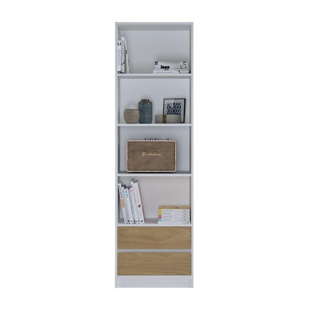 Estante Daloa Hyggesign 53x180x33cm. Color Blanco-0