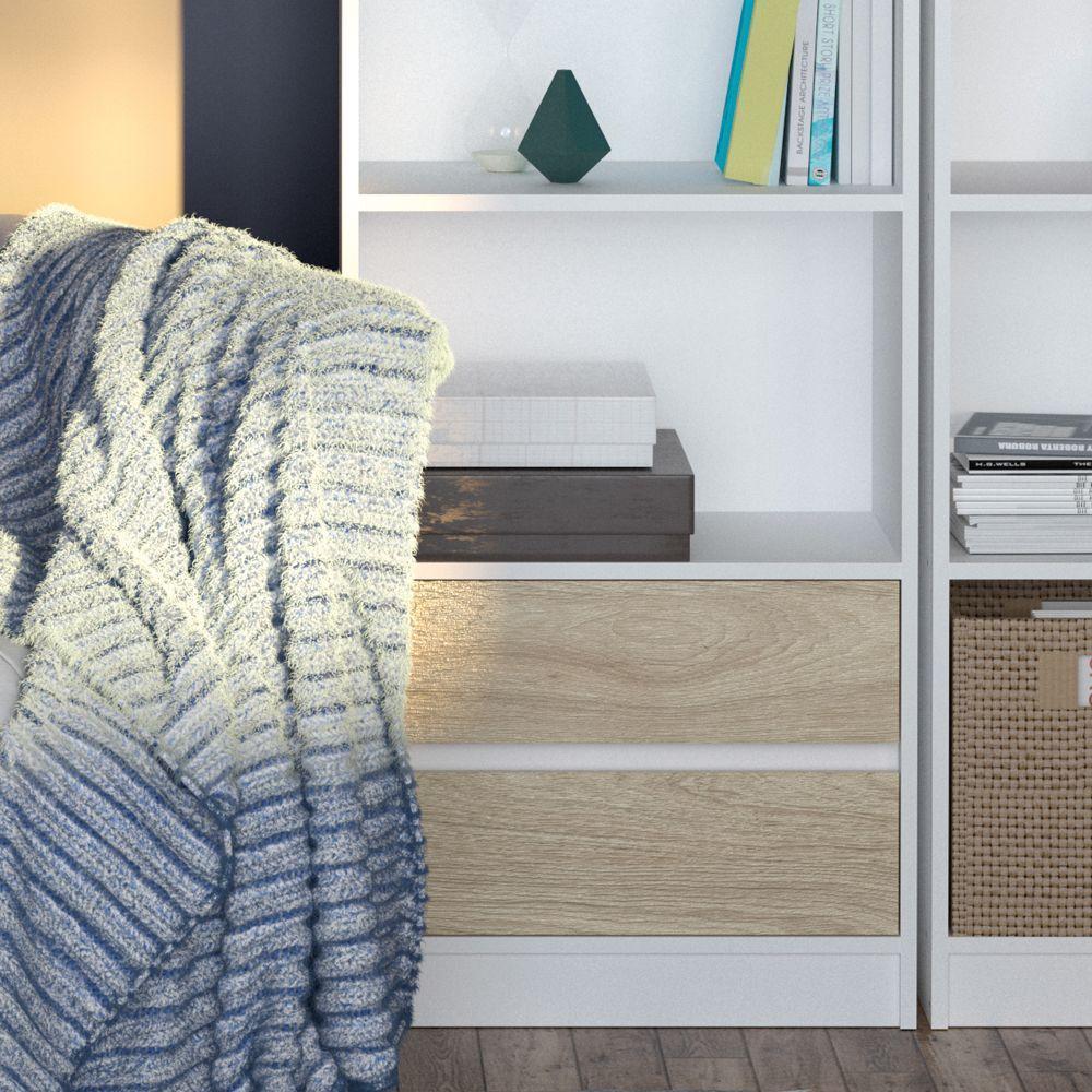 Estante Daloa Hyggesign 53x180x33cm. Color Blanco-5