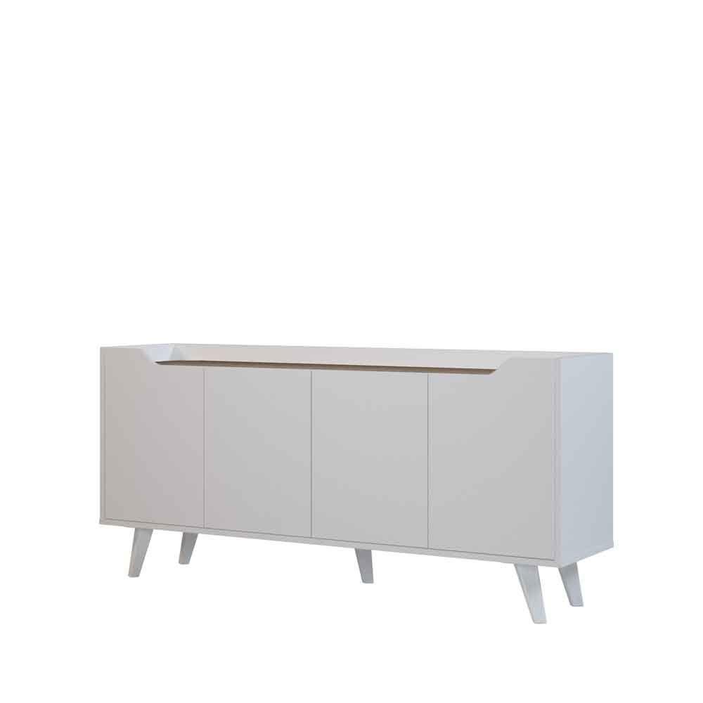 Rack UBBE Hyggesign 140 x 65 x 35cm. Color Madero / Blanco-2