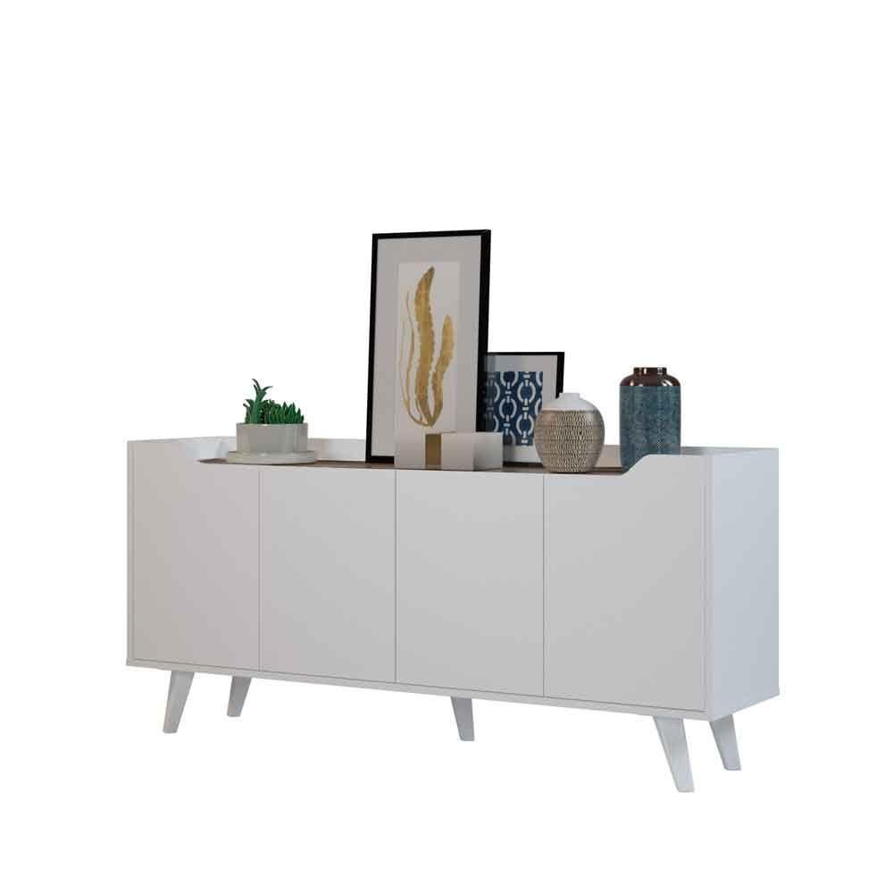 Rack UBBE Hyggesign 140 x 65 x 35cm. Color Madero / Blanco-4