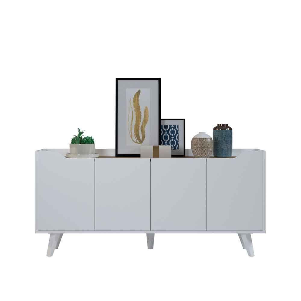 Rack UBBE Hyggesign 140 x 65 x 35cm. Color Madero / Blanco-3