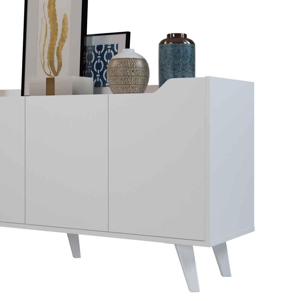 Rack UBBE Hyggesign 140 x 65 x 35cm. Color Madero / Blanco-5