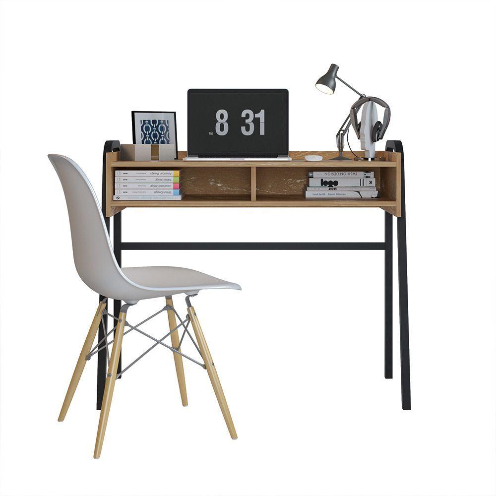 Escritorio Ámsterdam Hyggesign 100 x 86 x 42cm. Color Madera / Negro-0