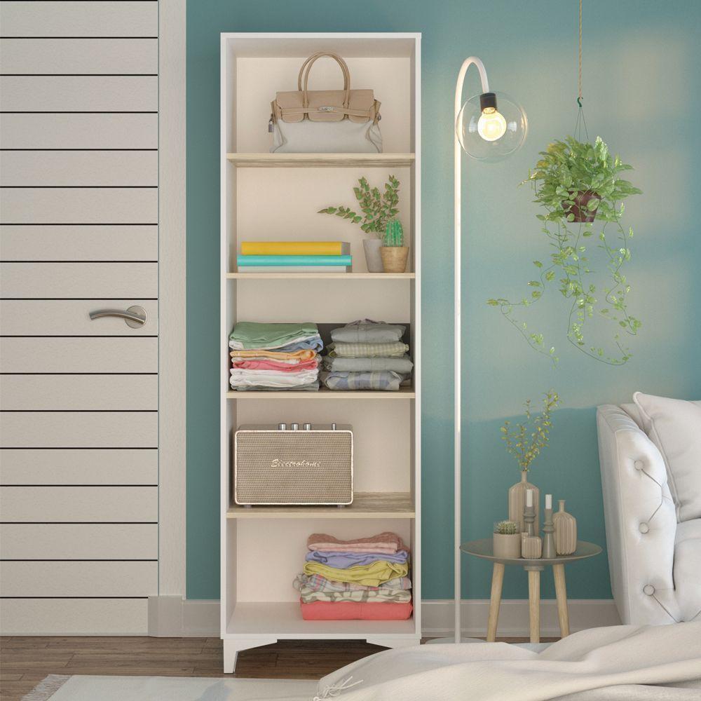 CLOSET MOOD 4R 56x47x178 cm BLANCO/MADERA-6
