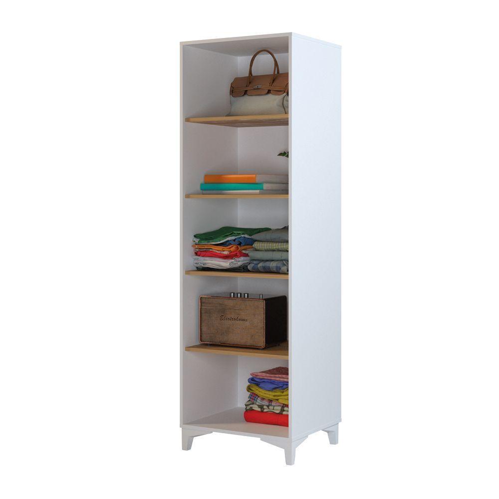CLOSET MOOD 4R 56x47x178 cm BLANCO/MADERA-0