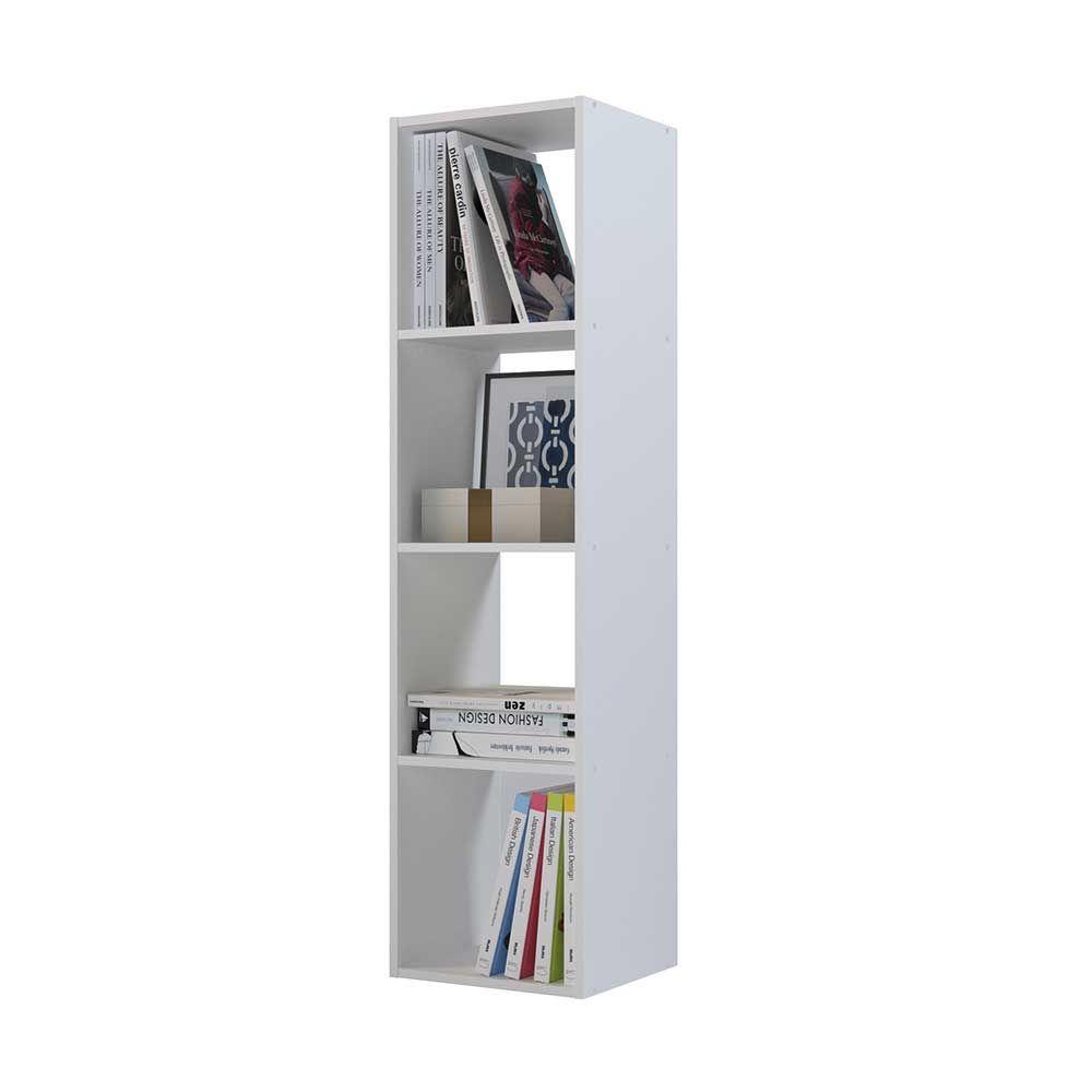 Estante Modular 4x1 Hyggesign 33 x 142 x 37cm. Color Blanco-0