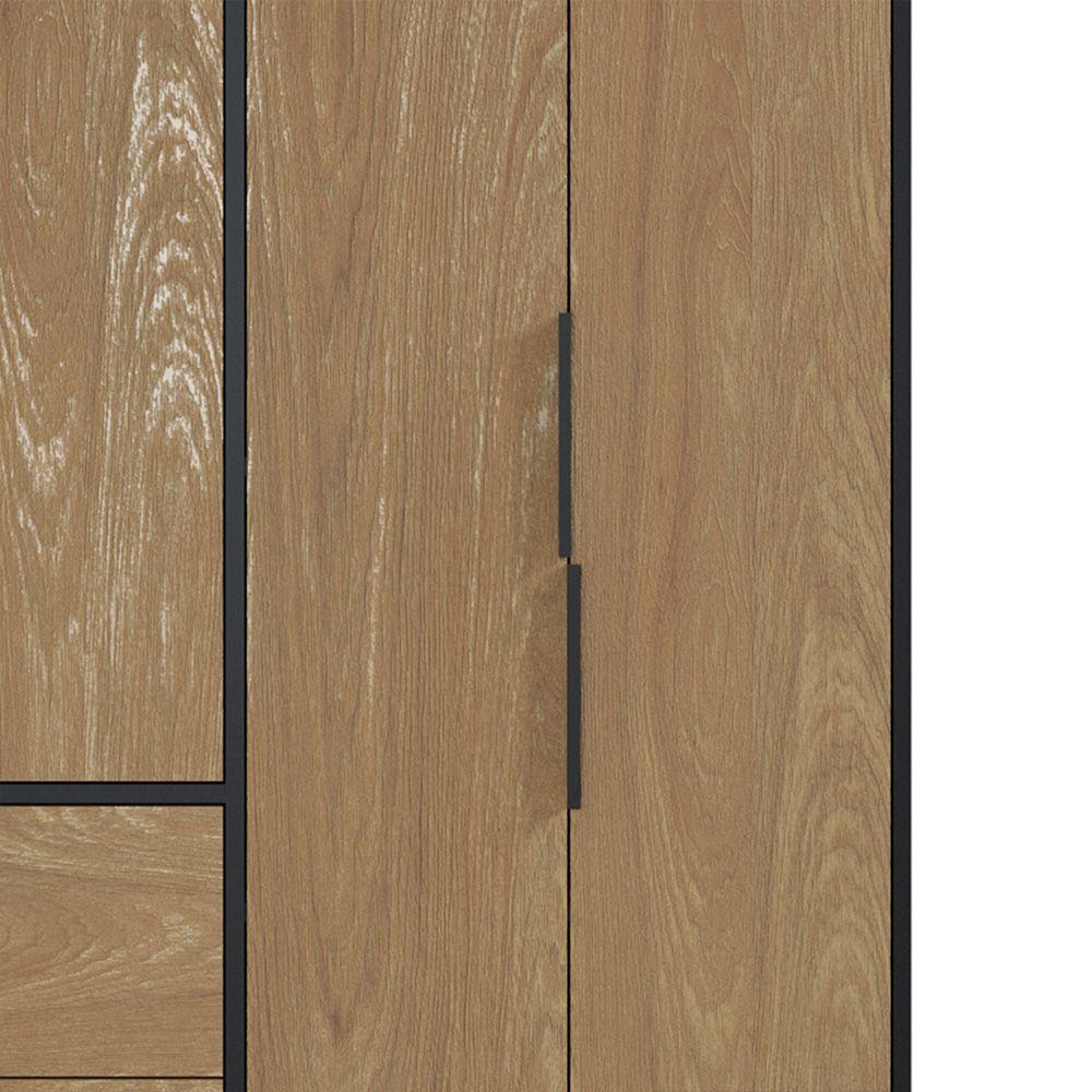 CLOSET MOOD 4P 2C 110x47x178 cm NEGRO/MADERA-5
