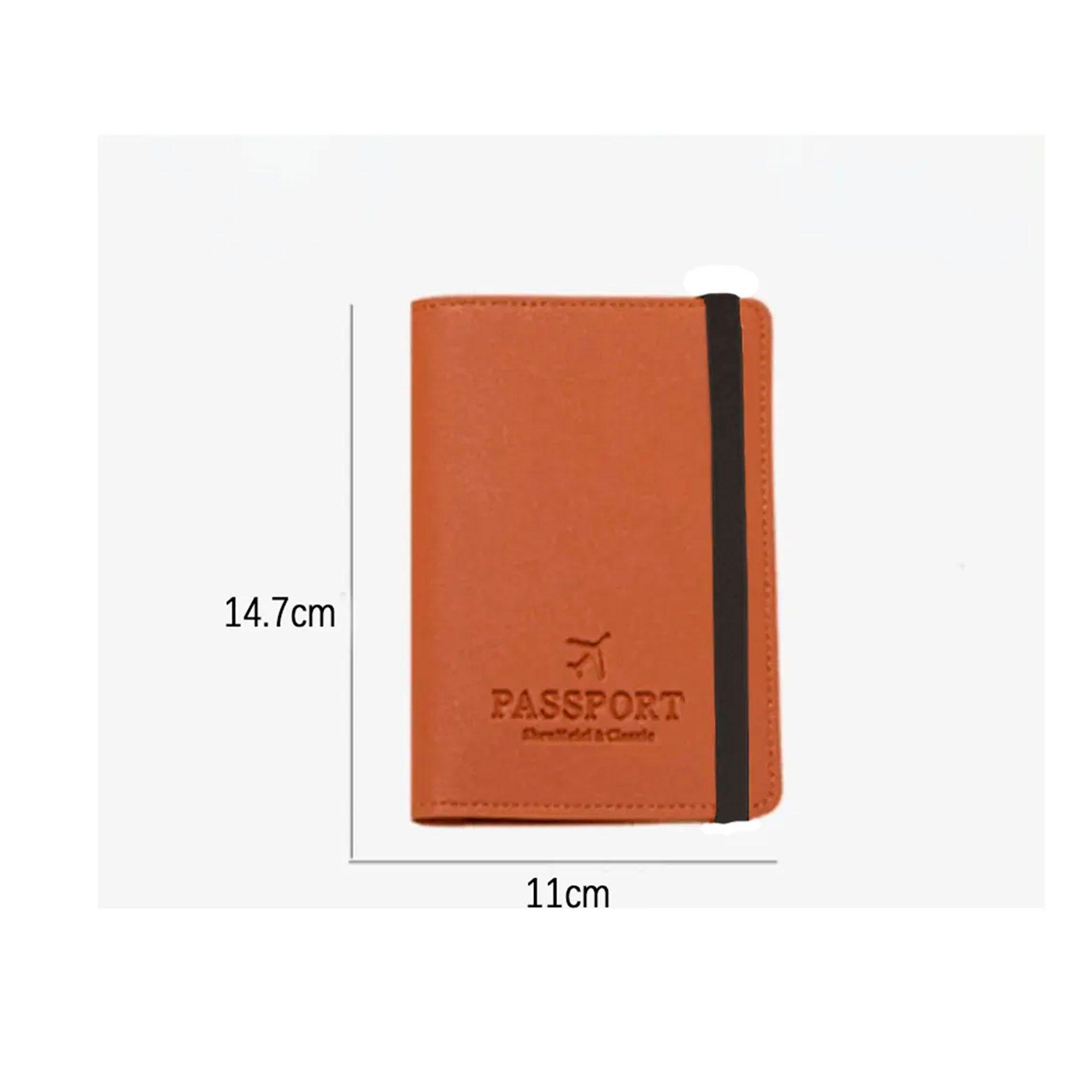 Porta Pasaporte Documentos Funda Protectora Viaje Con Rfid-2