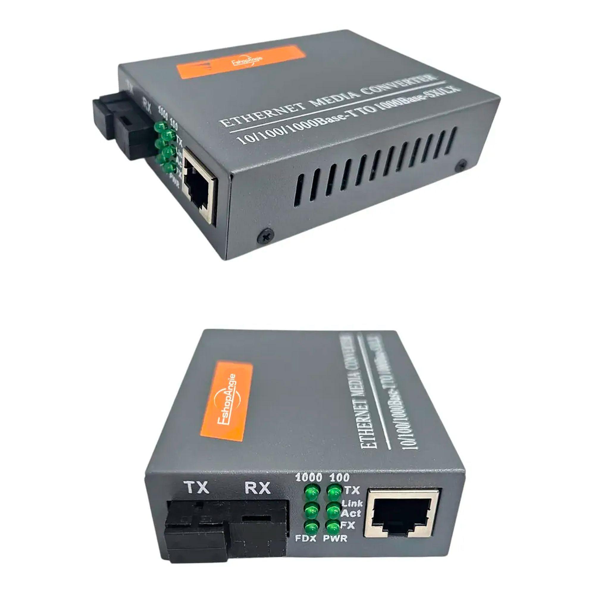 Par Convertidor Medios Fibra Optica Gigabit 10/100/1000 Rj45-2
