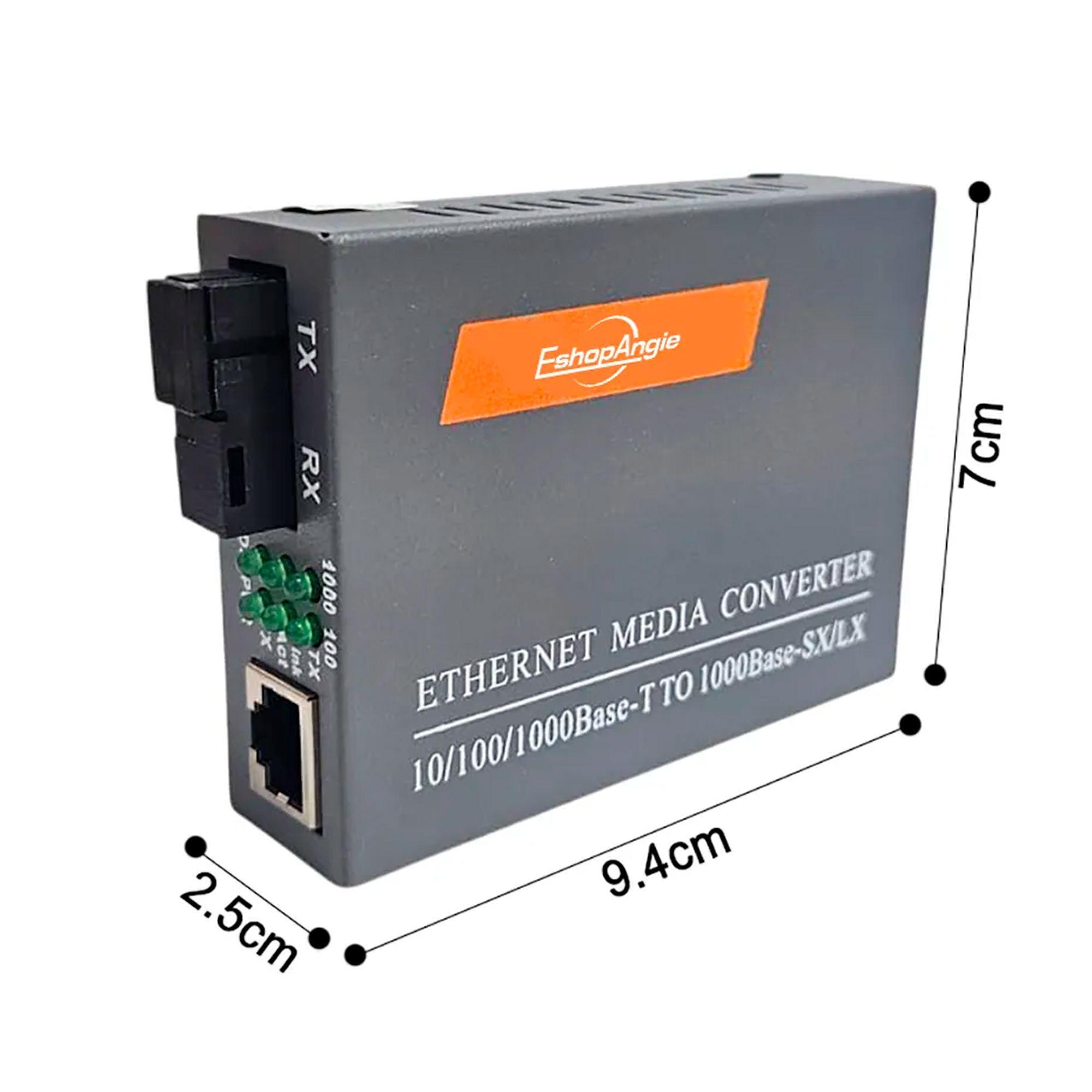 Par Convertidor Medios Fibra Optica Gigabit 10/100/1000 Rj45-7