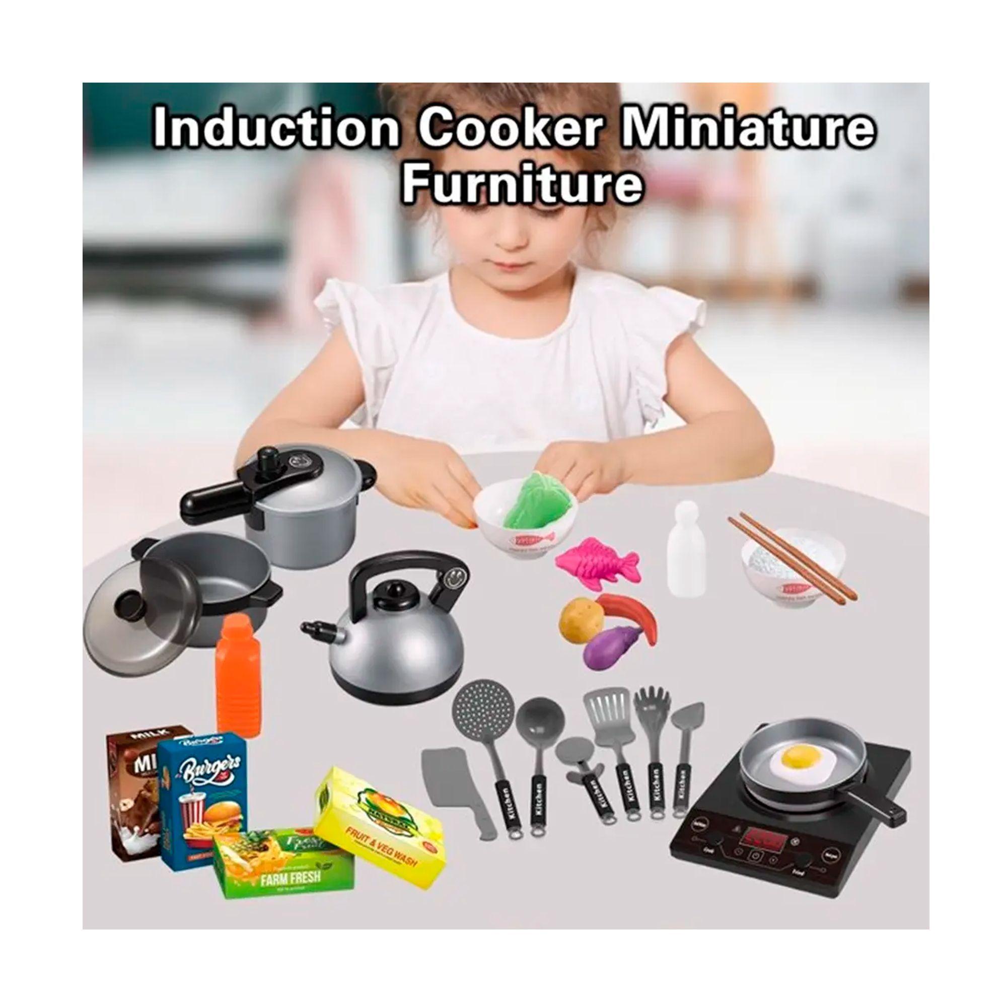 Set Juego De Cocina Elementos Juguete Para Niñas-3