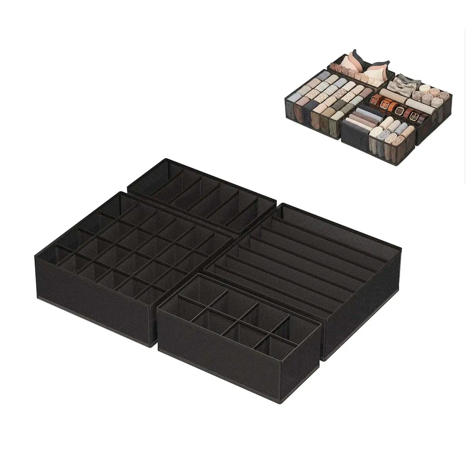 Set De Organizadores De Cajones Ropa Interior Plegable X4-0