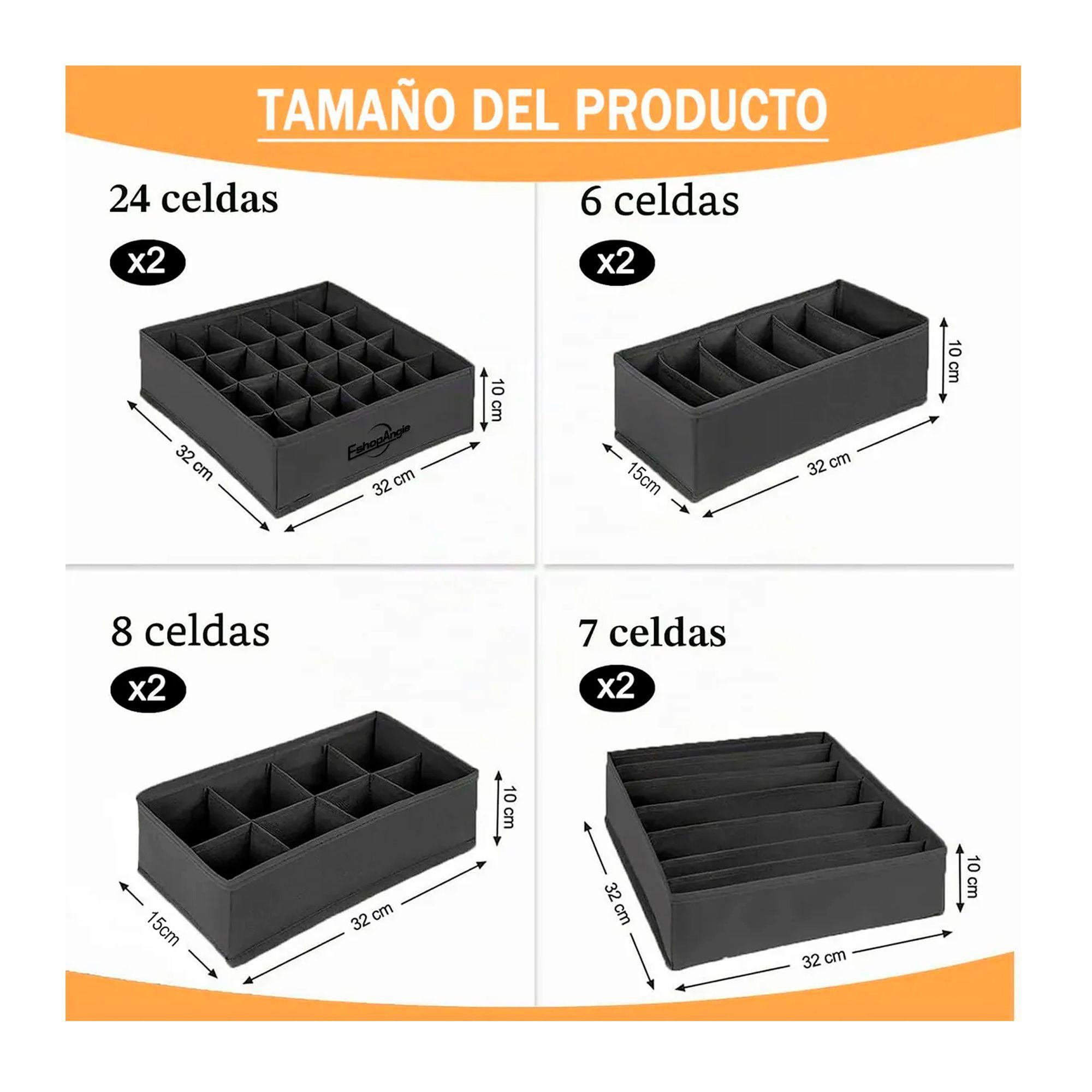 Set De Organizadores De Cajones Ropa Interior Plegable X4-6