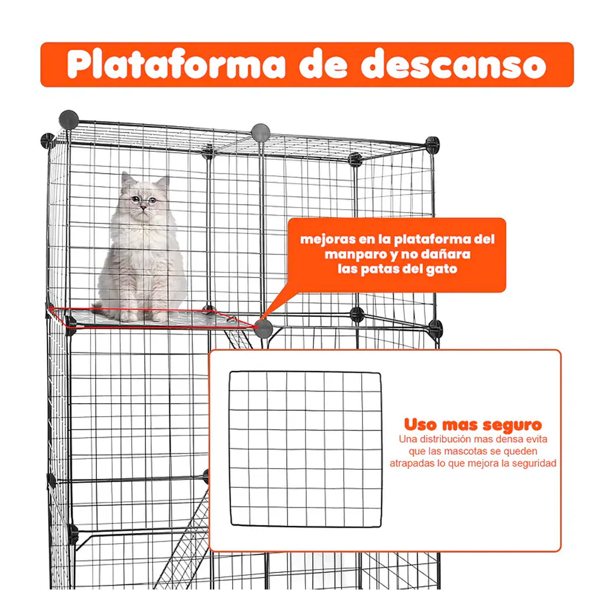 Jaula Corral Armable De 3 Niveles Para Mascotas 24 Paneles-1
