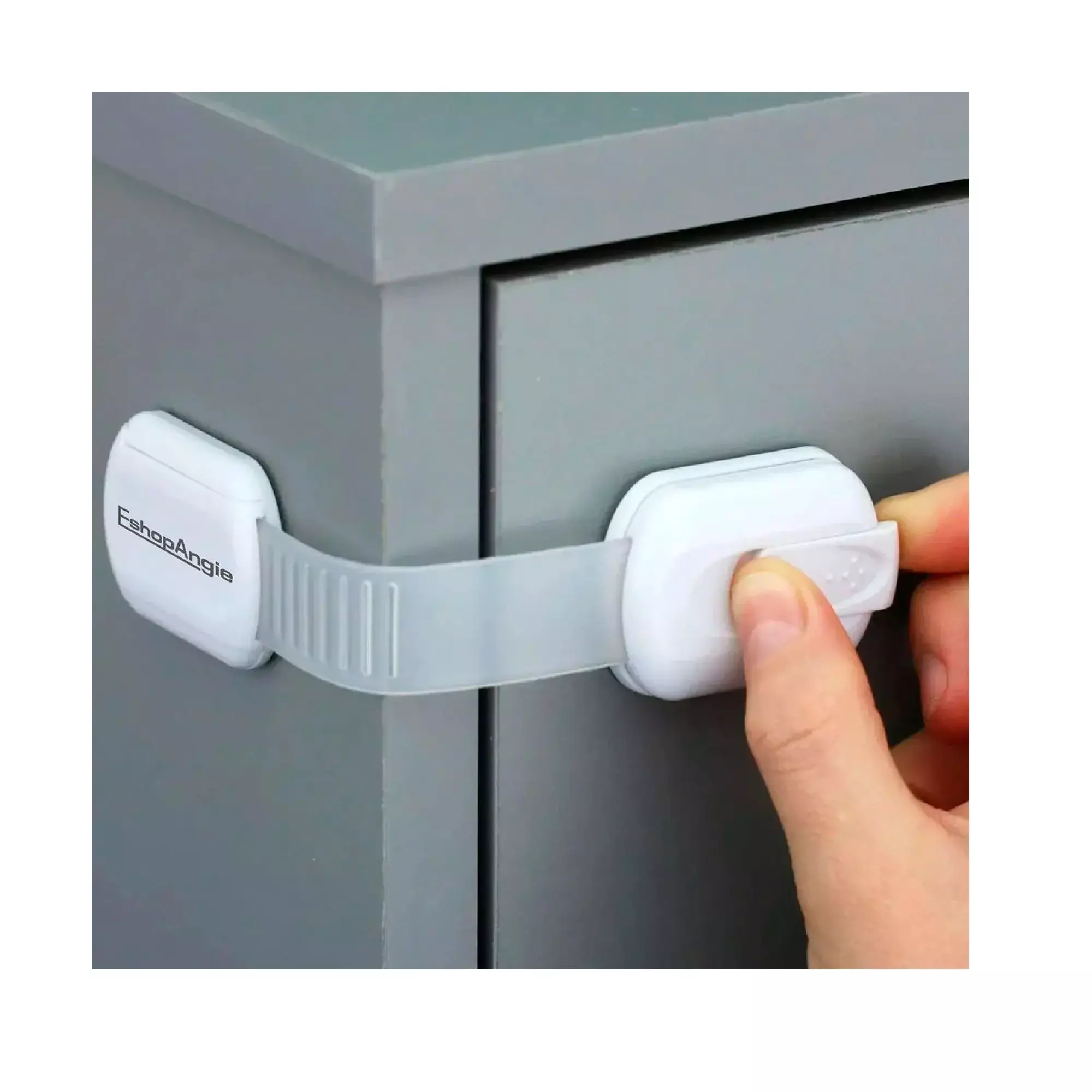 10 Seguros Para Puerta Cajones Refrigerador Bebe Protectores-2