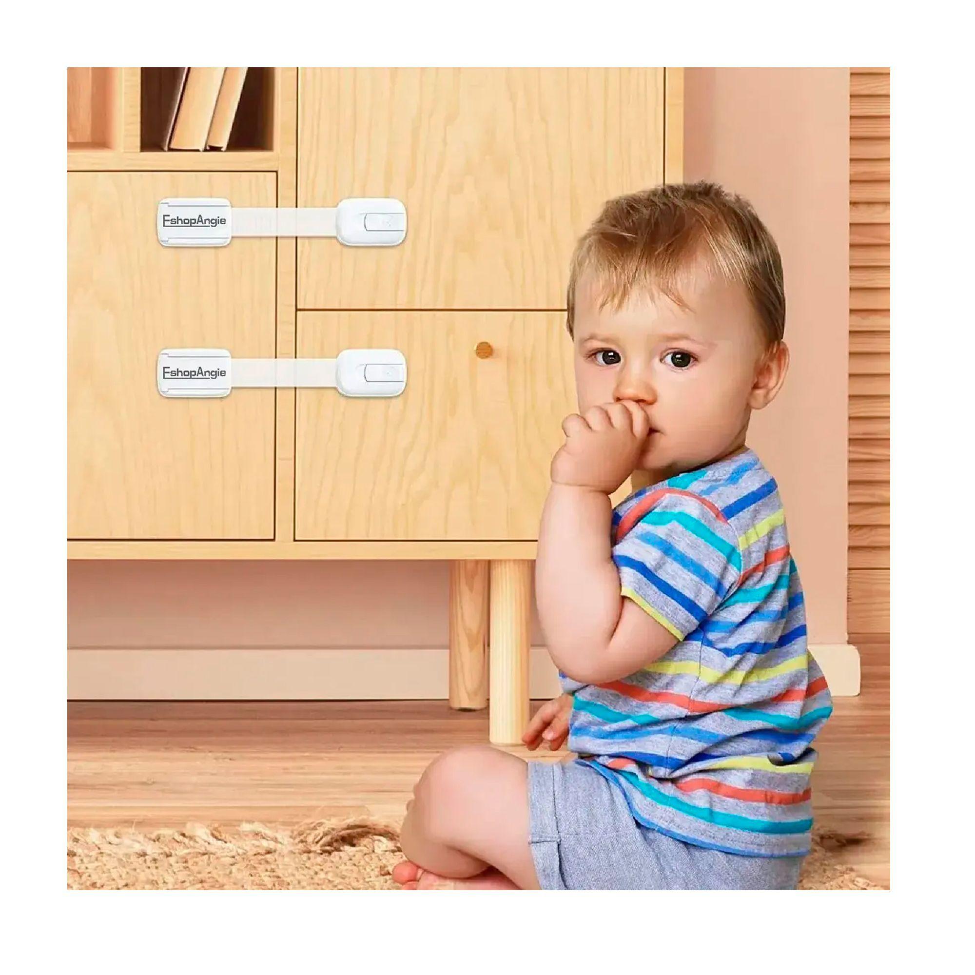 10 Seguros Para Puerta Cajones Refrigerador Bebe Protectores-3