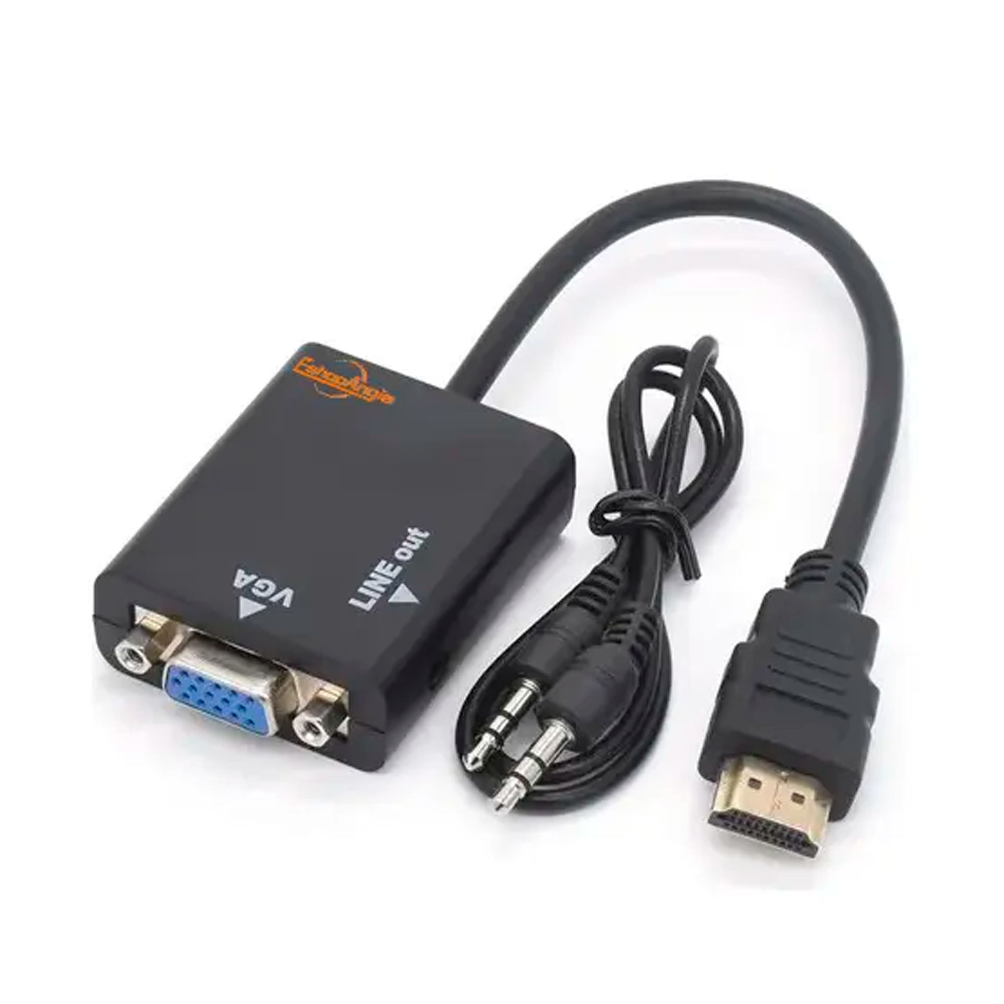 Adaptador Cable De Conversión Hdmi A Vga +Audio Hd-1