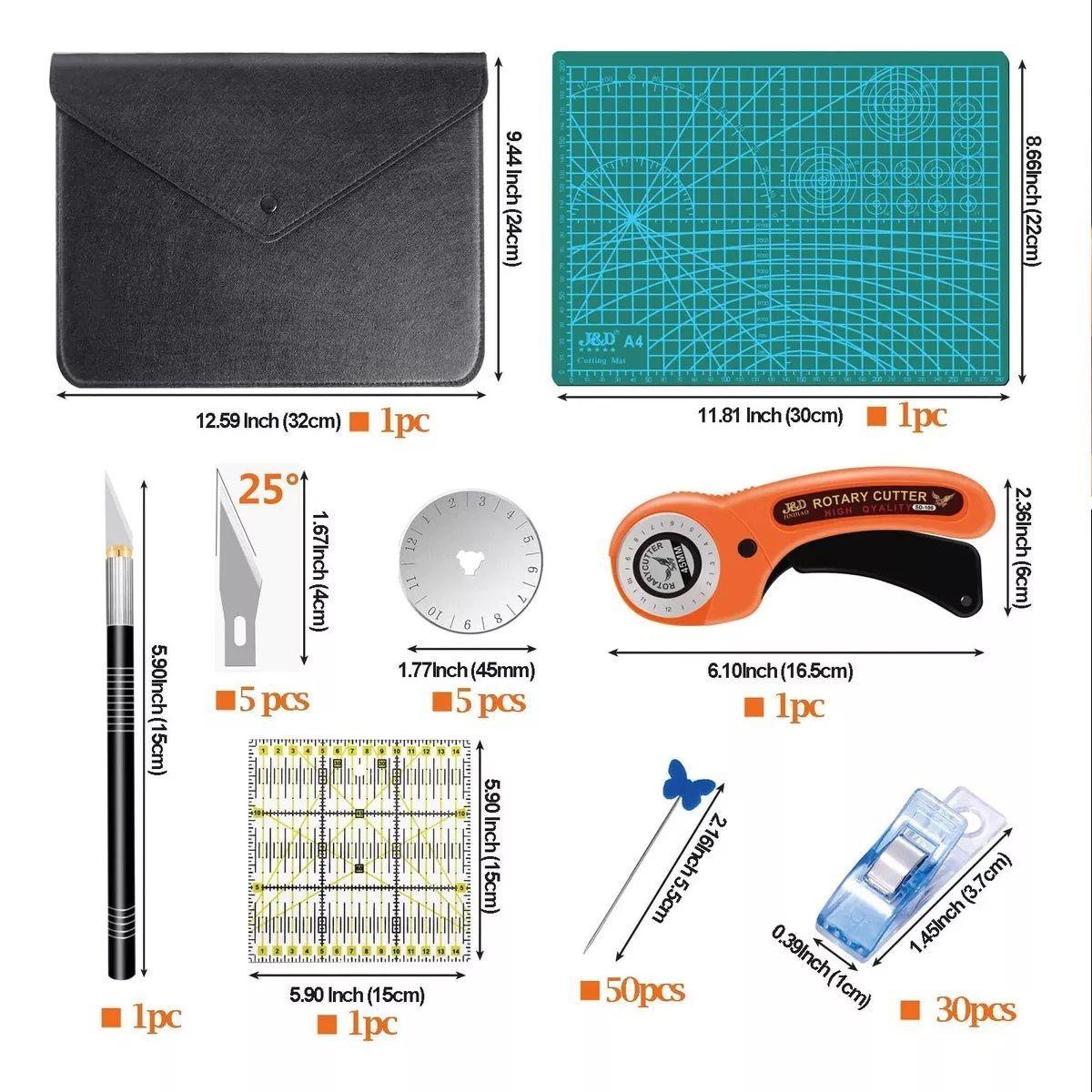 Kit Cortador De Tela Circular Para Ropa Herramienta Costura-5