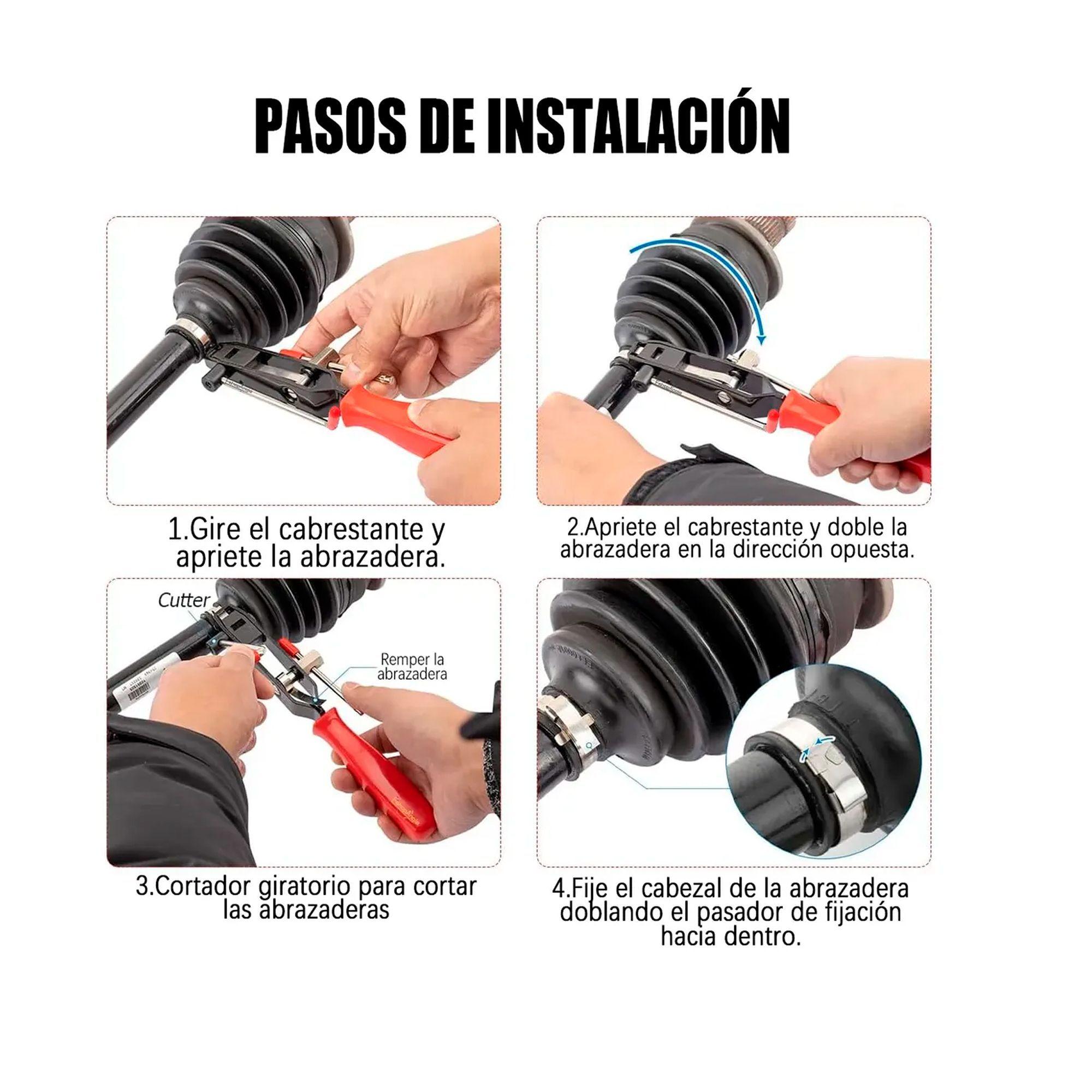 Set 2 Alicates Abrazaderas De Homocinética Y Cubrepolvos-5