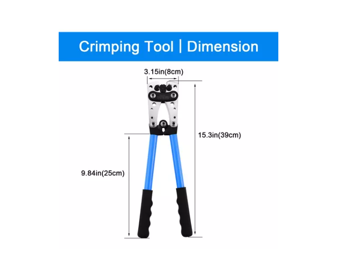 Alicate Herramienta Crimpado 6/10/16/25/35/50mm + Terminales-2