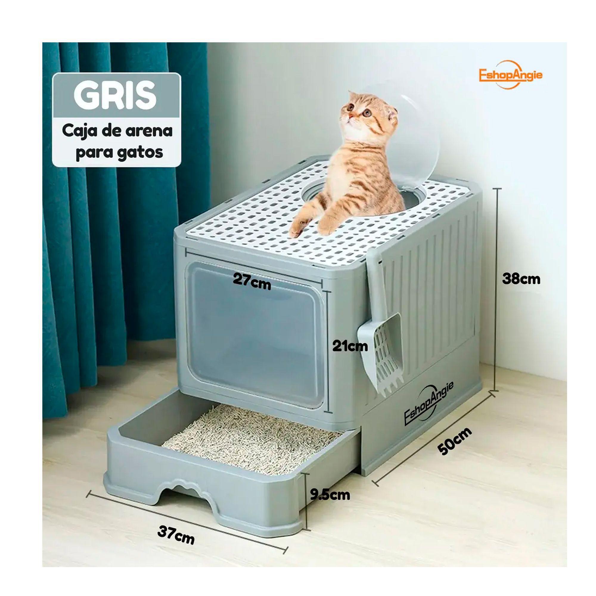 Arenero Gato Cerrado Bano Sanitario Con Tapa Y Pala-2