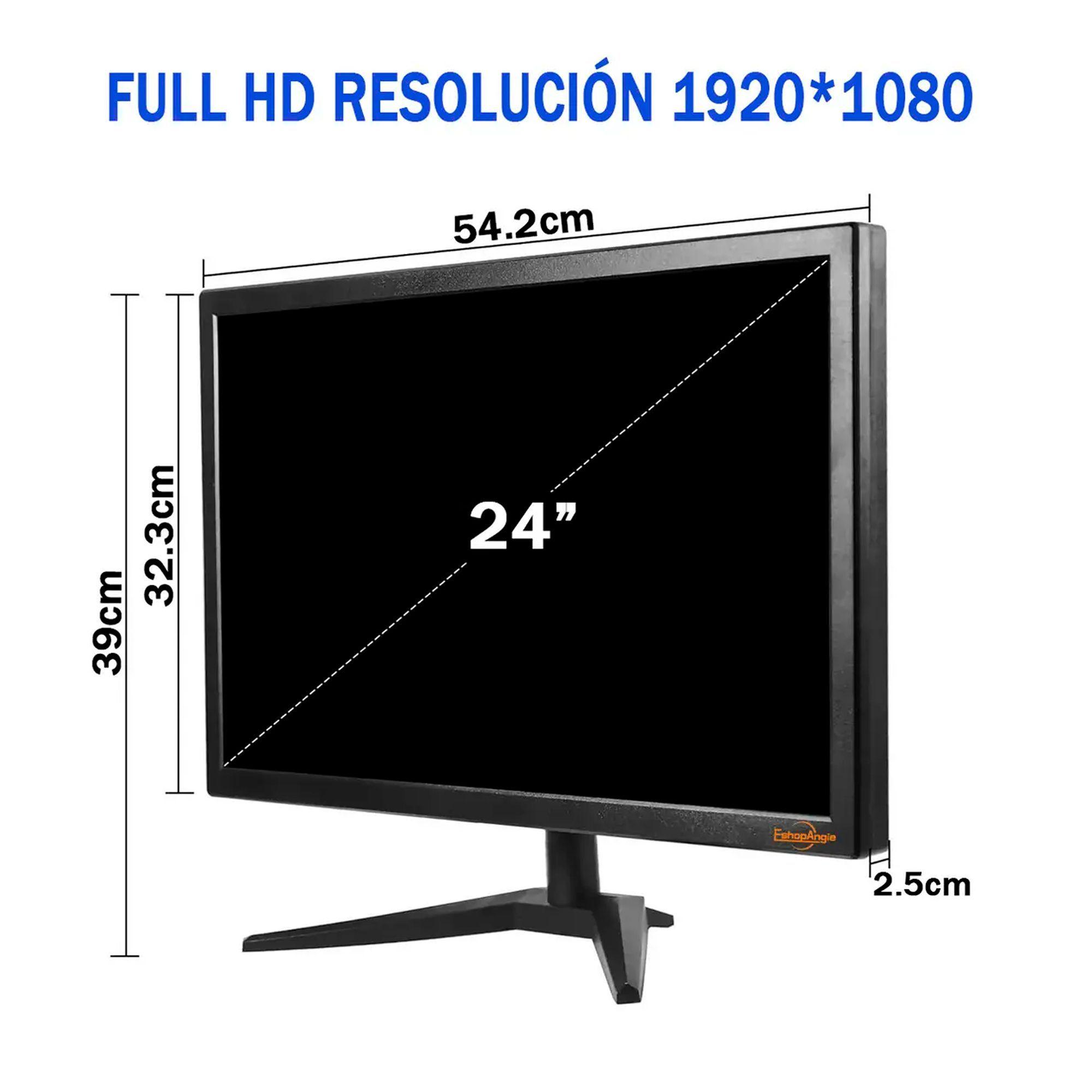 Monitor Pc Para Oficina 24 Hd Display 1920 1080 Hdmi Vga-5