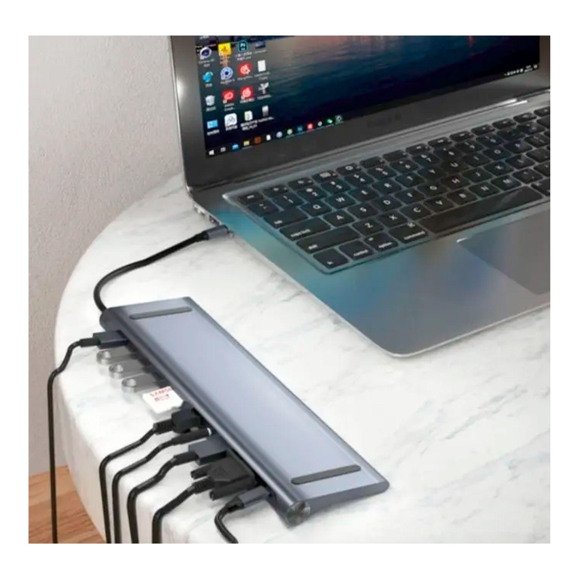 Adaptador Hub 11 En 1 Usb Tipo C Usb c Hdmi Vga Usb Lan Sd-2