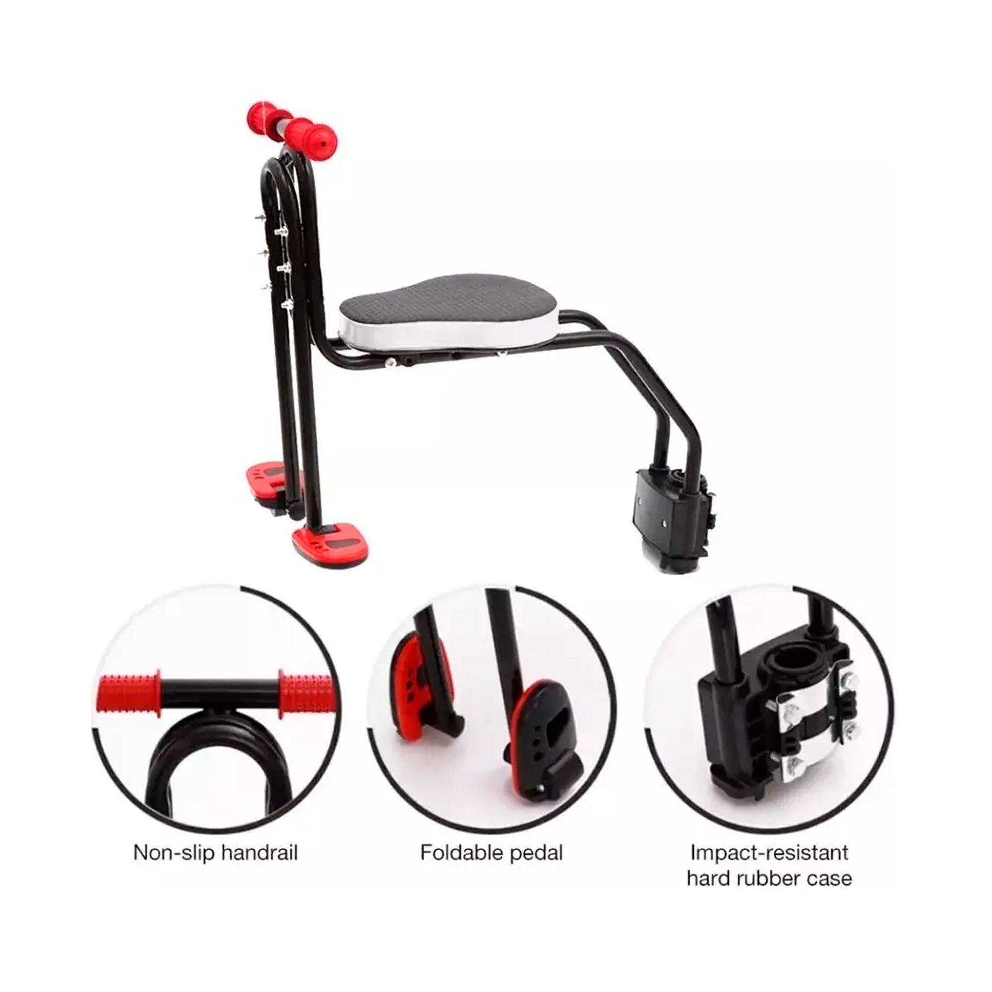 Silla Soporte Asiento Delantero Ni os Porta Bebe Bicicleta-5