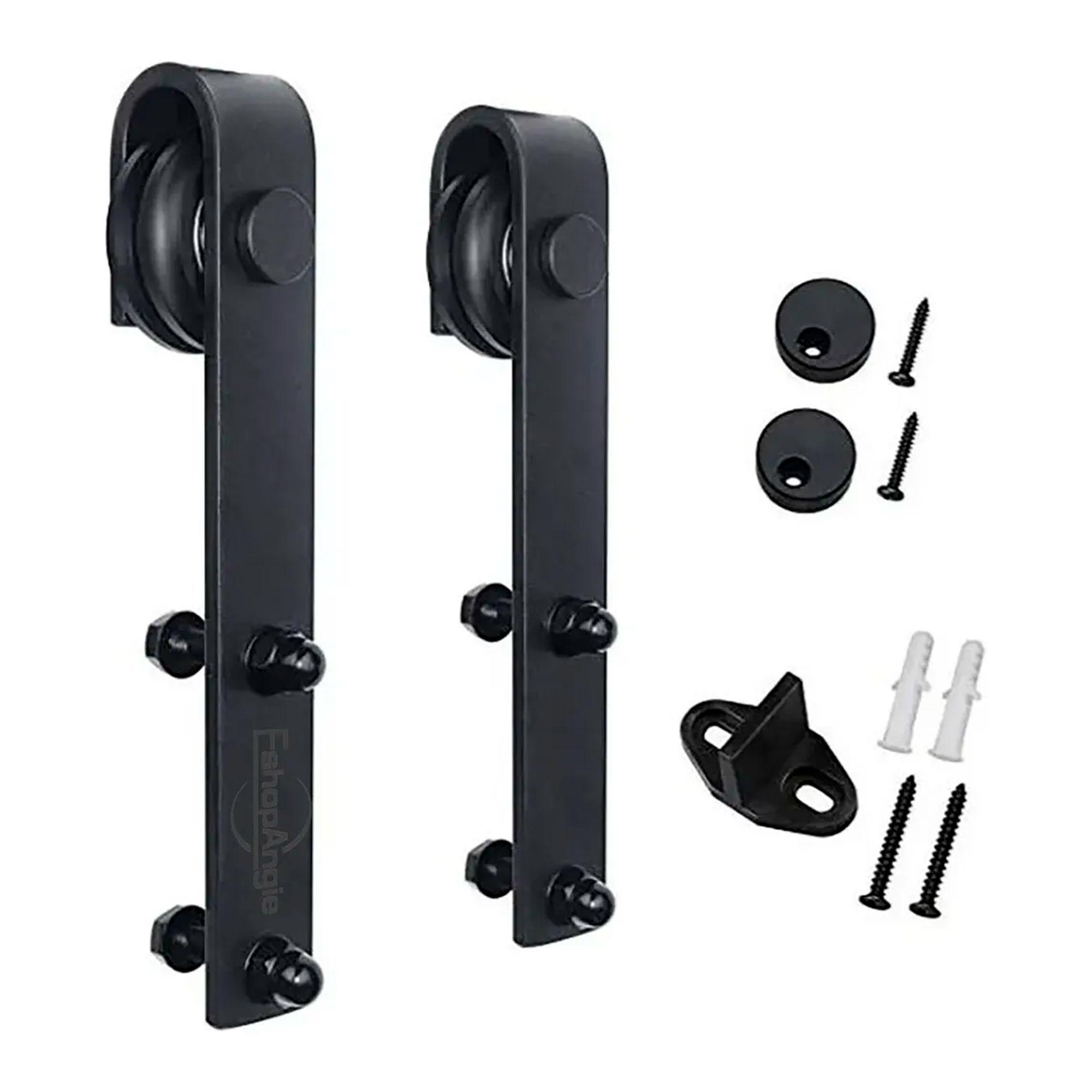 Kit Herraje Riel Para Puerta Corrediza Estilo Granero 2m-1