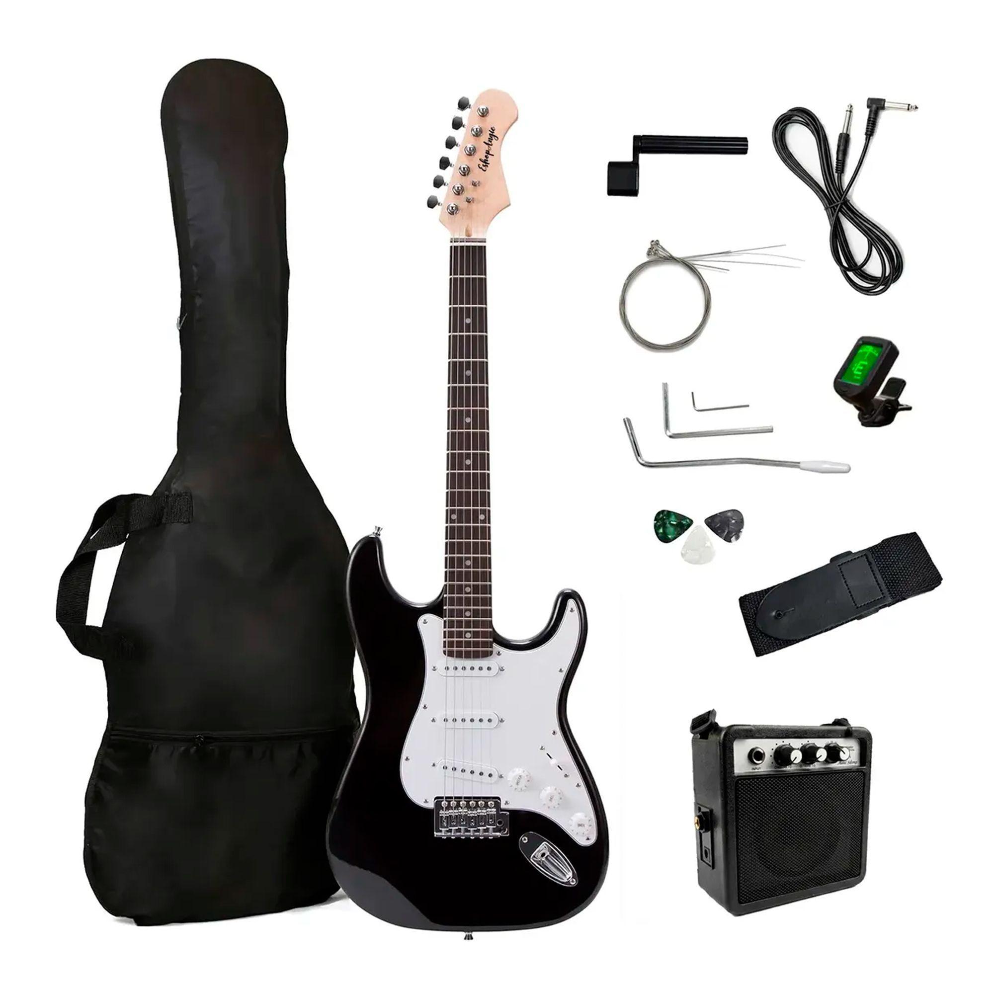 Guitarra Electrica Stratocaster Amplificador Y Accesorios-1