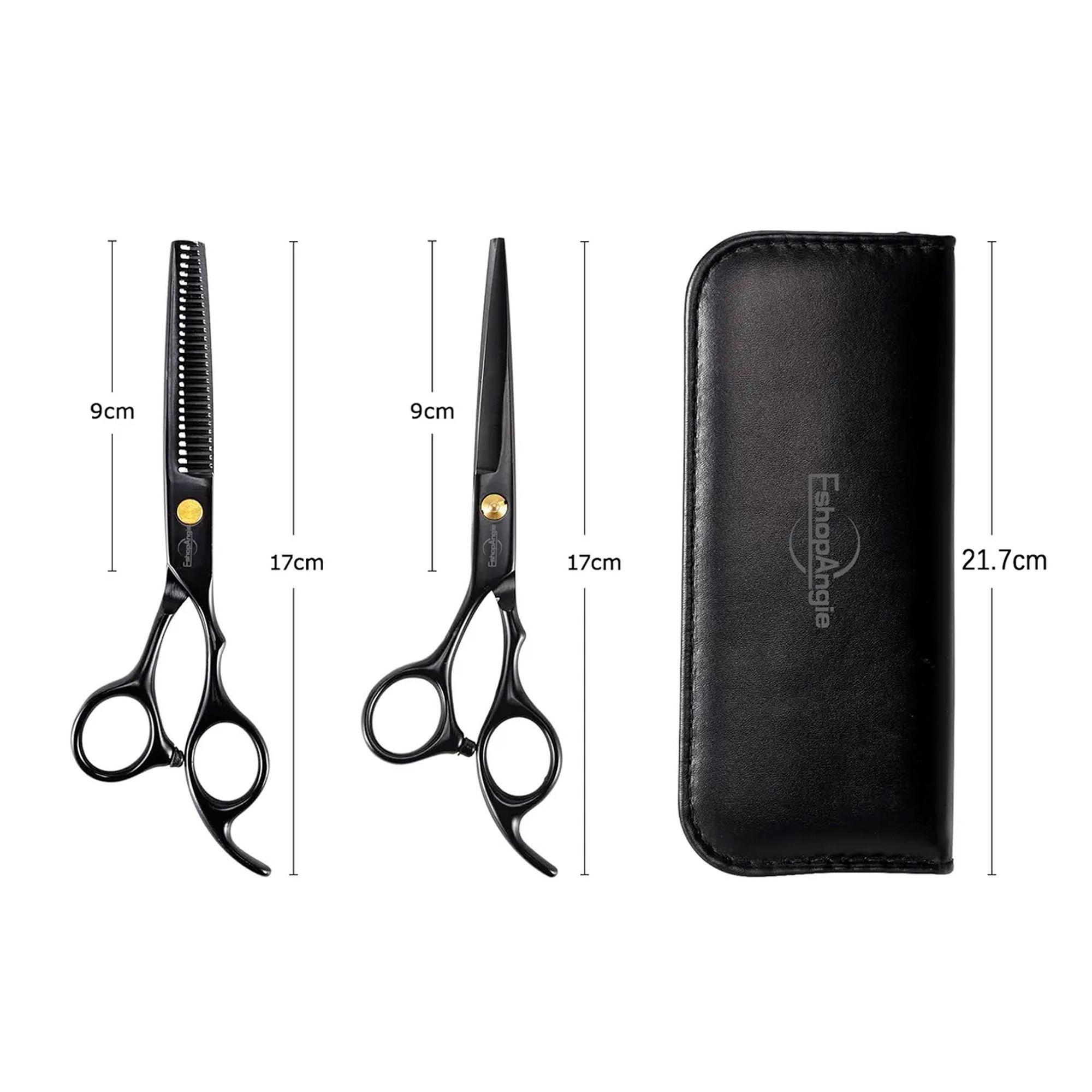 Set Tijeras Peluquería Barbería Corta Pelo Entresacador 14pc-2
