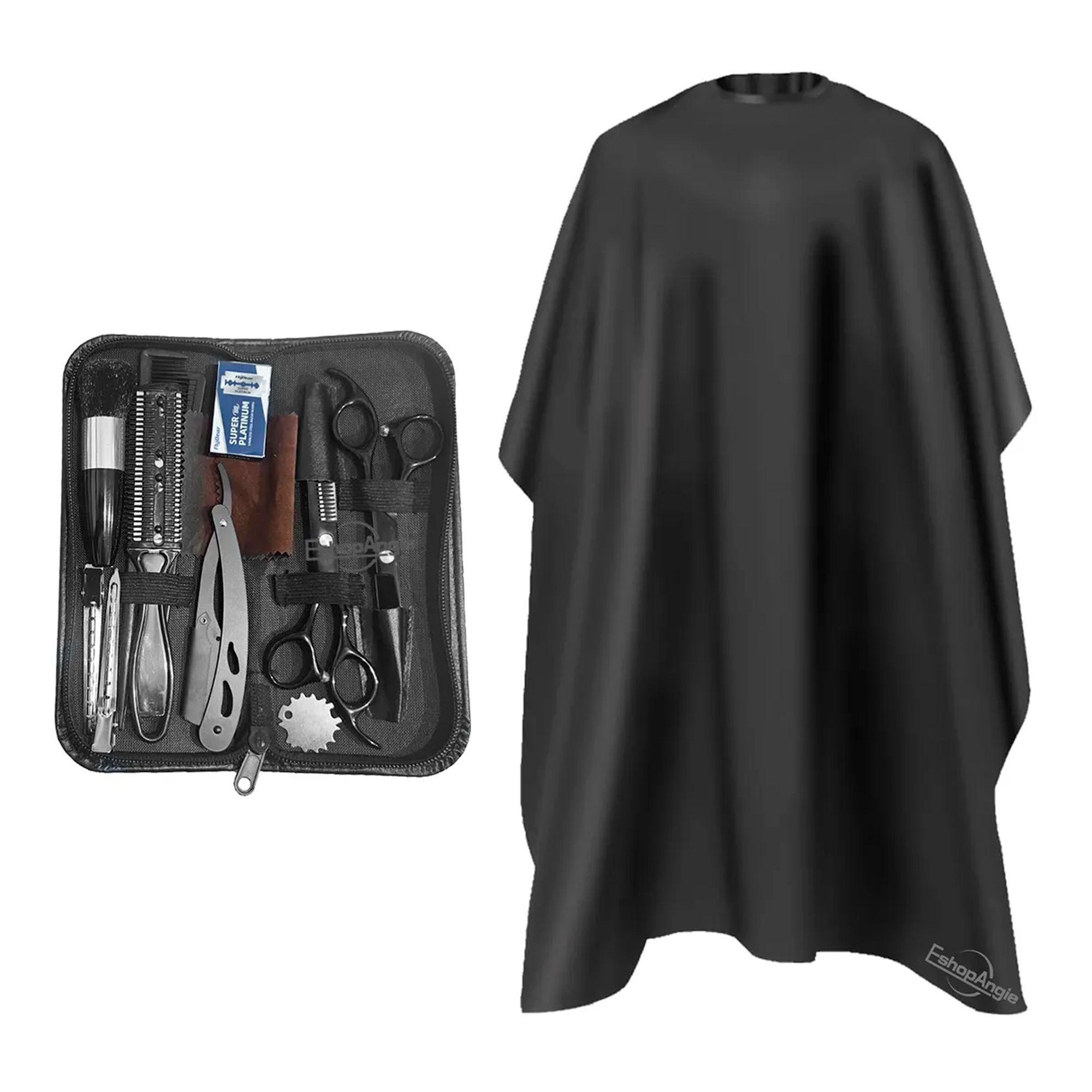 Set Tijeras Peluquería Barbería Corta Pelo Entresacador 14pc-3