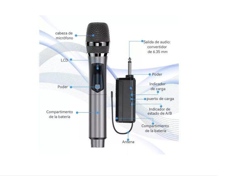 Micrófono Inalámbrico Profesional Karaoke Kit 2pcs-6