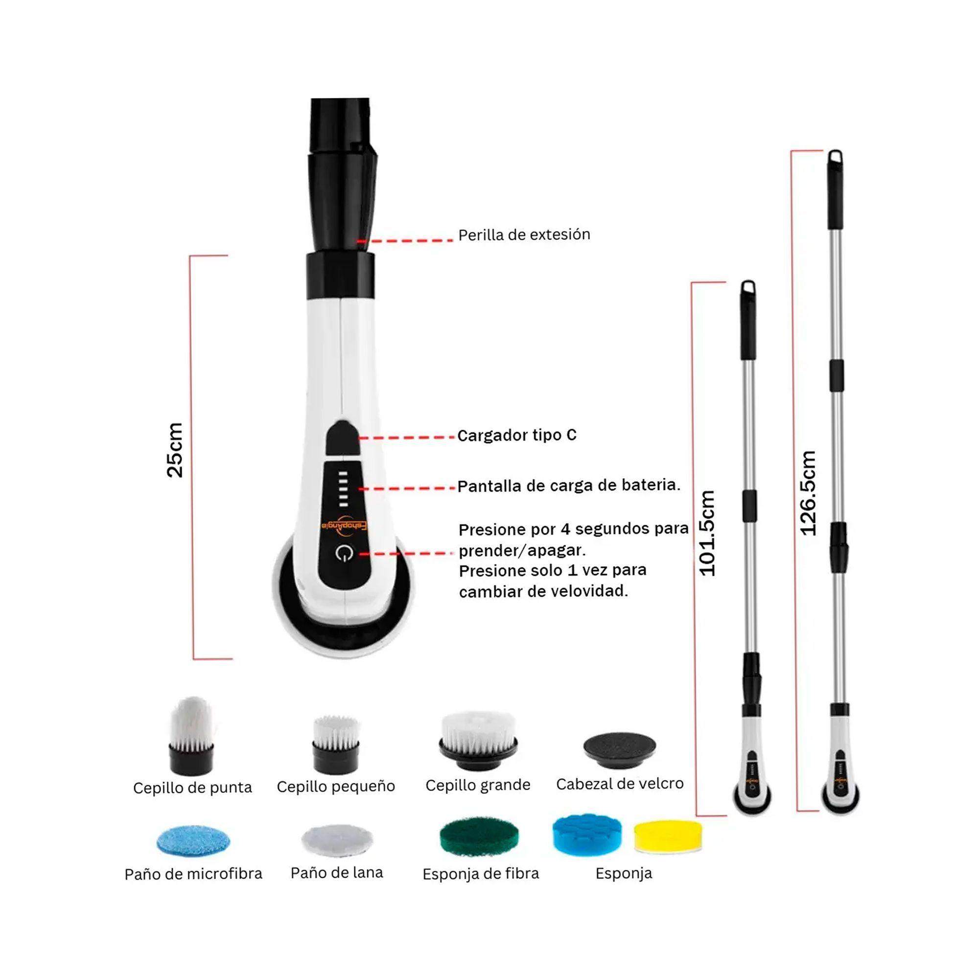 Cepillo Limpieza Eléctrico Inalámbrico Para Hogar 9 En 1-5
