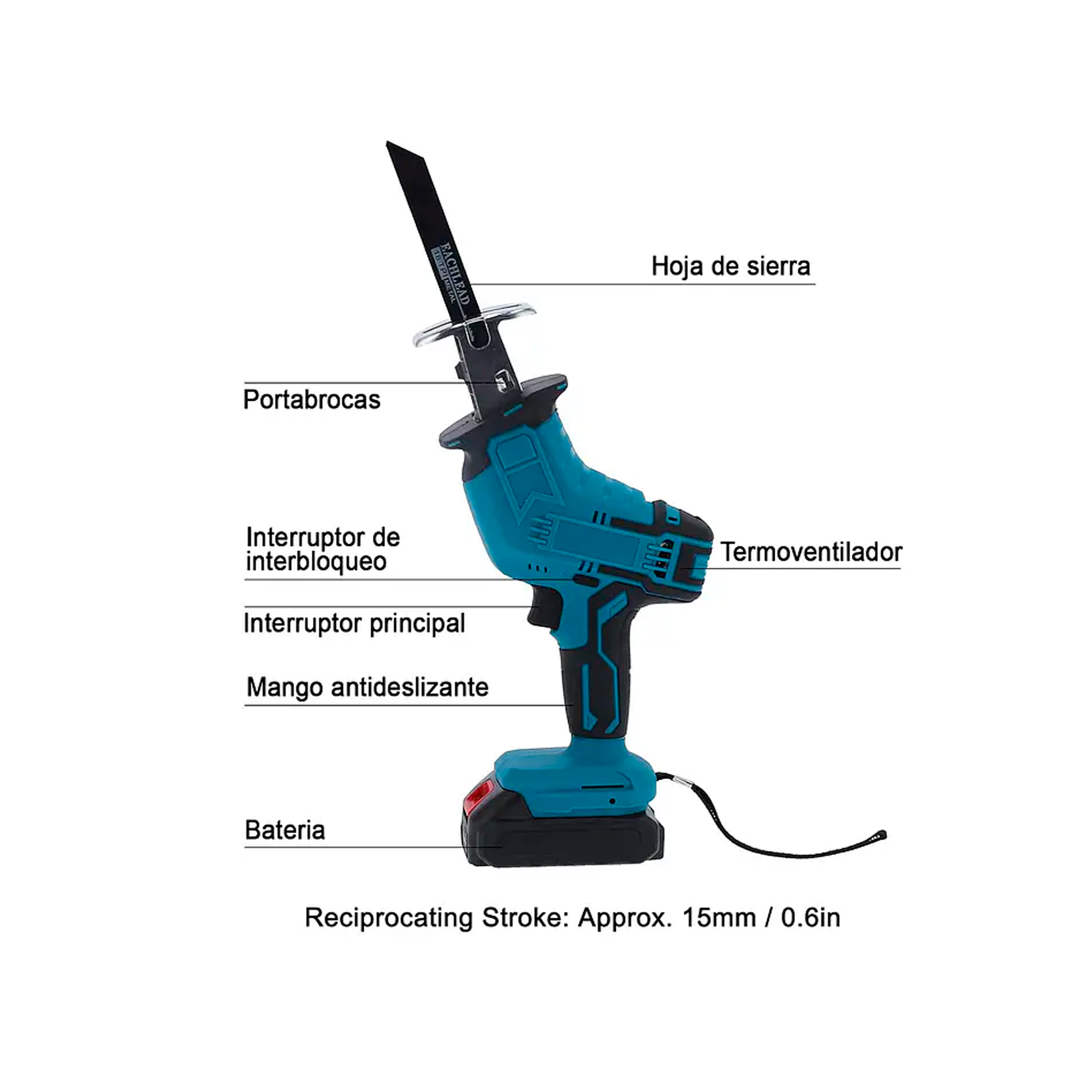 Sierra Sable Rec proca Inal mbrica Para Madera Le a Clavos-2
