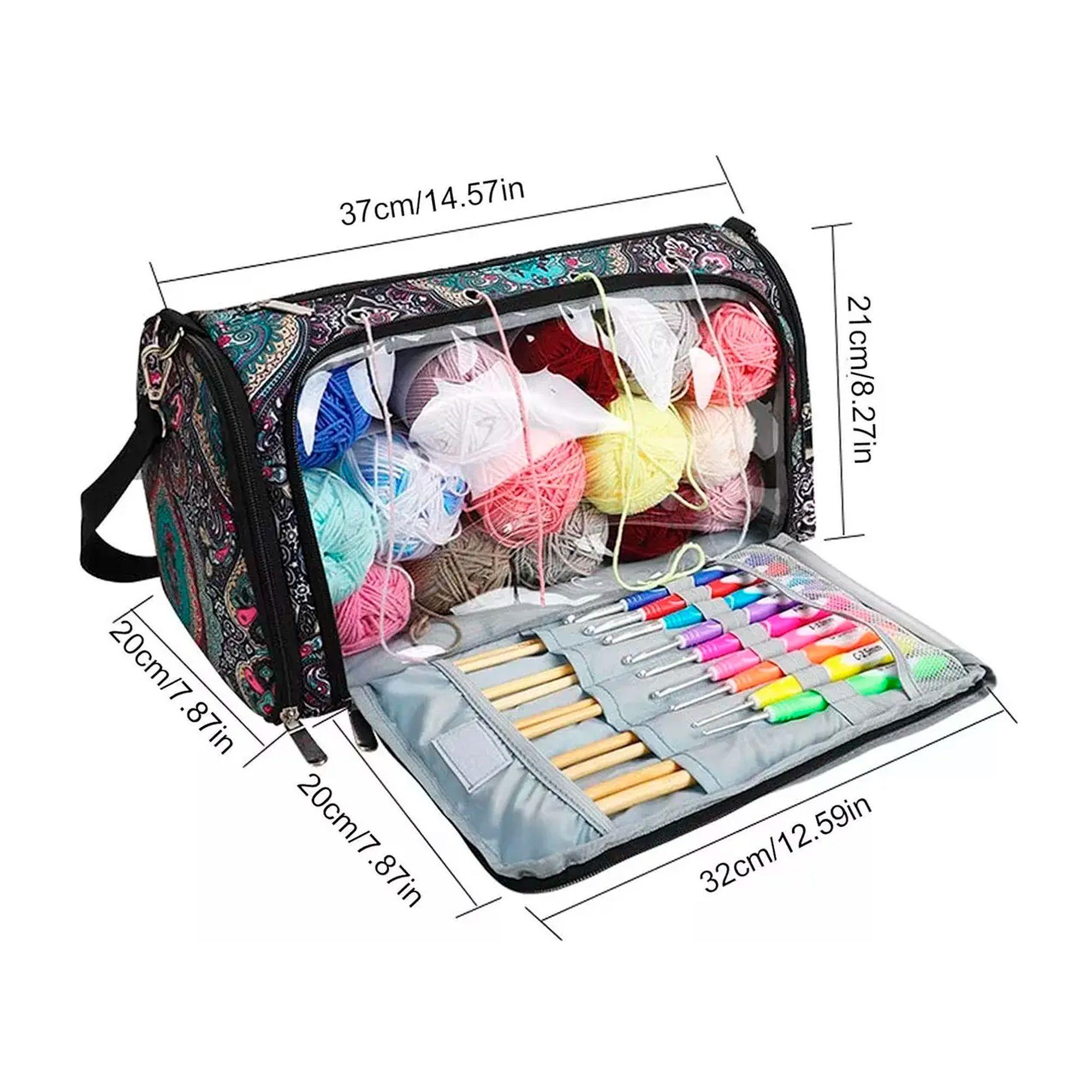 Bolso Organizado Almacenamiento Hilo/lana/crochet Para Tejer-1