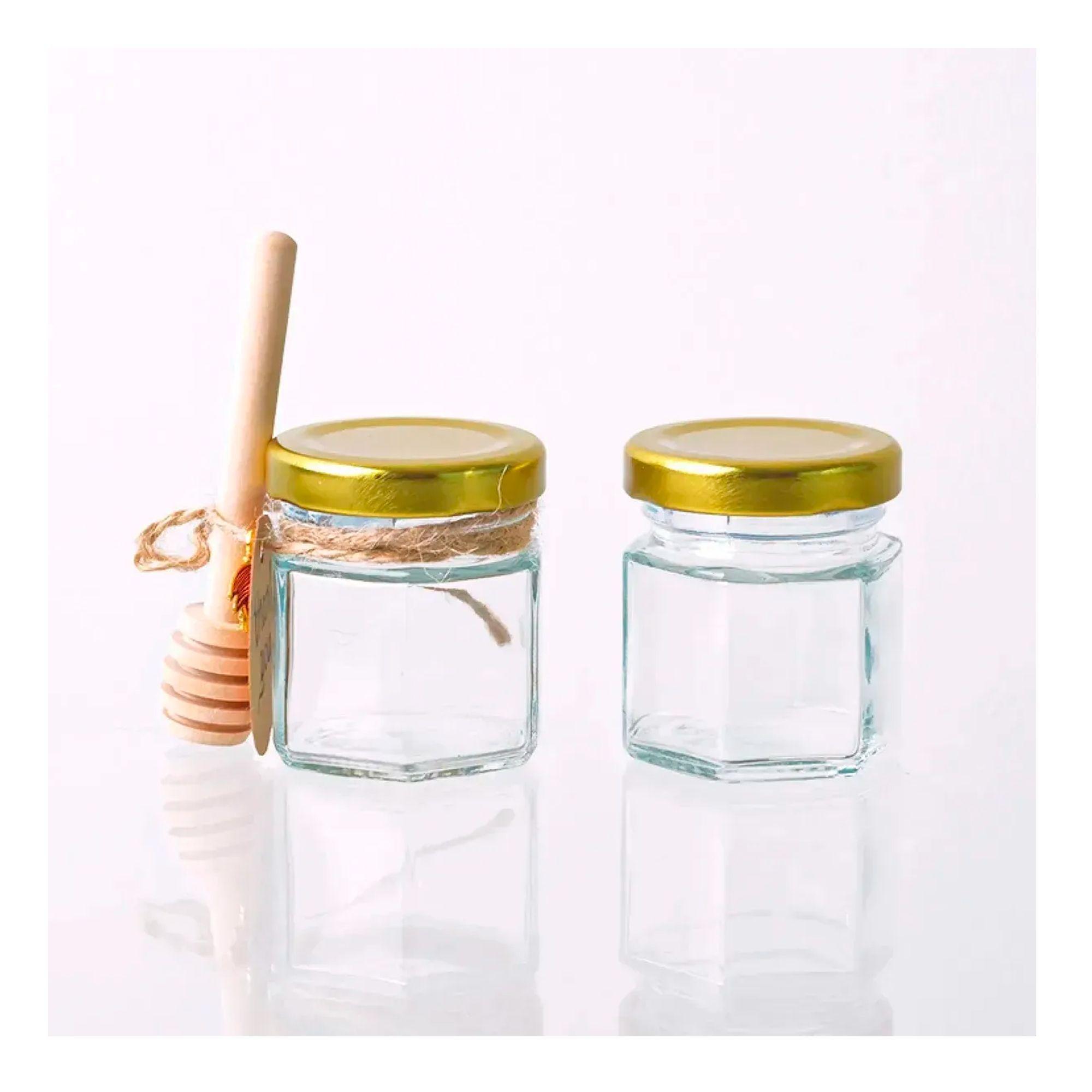 20 Uds Tarros De Frasco De Vidrio Mini Miel De Vidrio 45ml-2