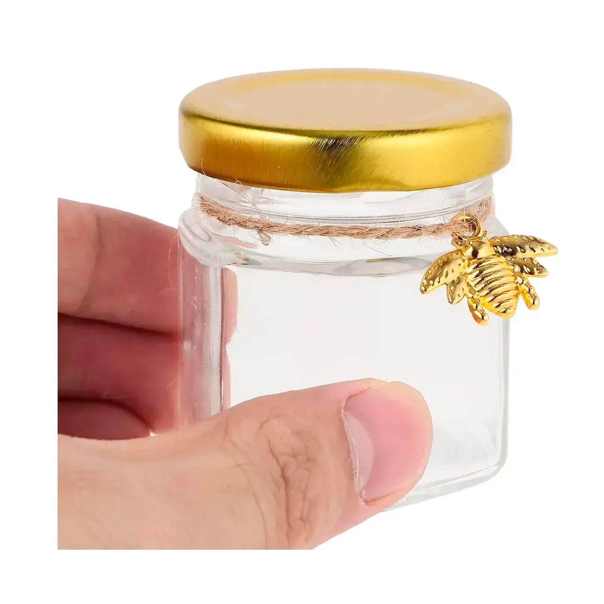 20 Uds Tarros De Frasco De Vidrio Mini Miel De Vidrio 45ml-4