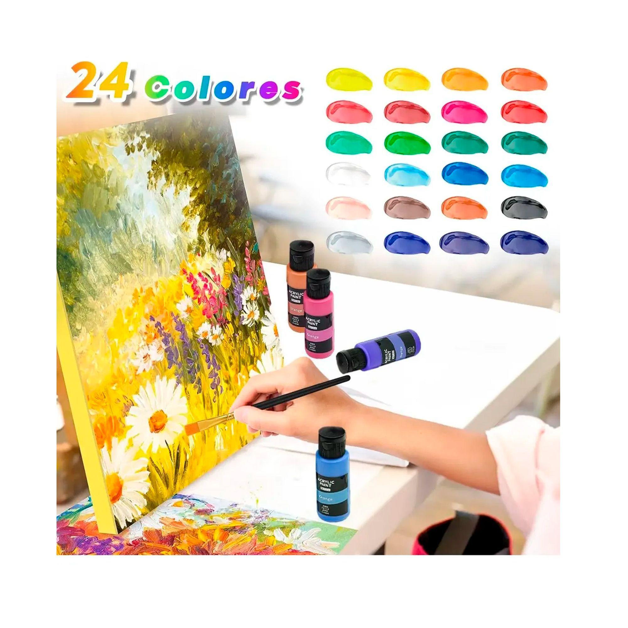 Kit De Pintura Acrilica 24 Colores 60 Ml-4
