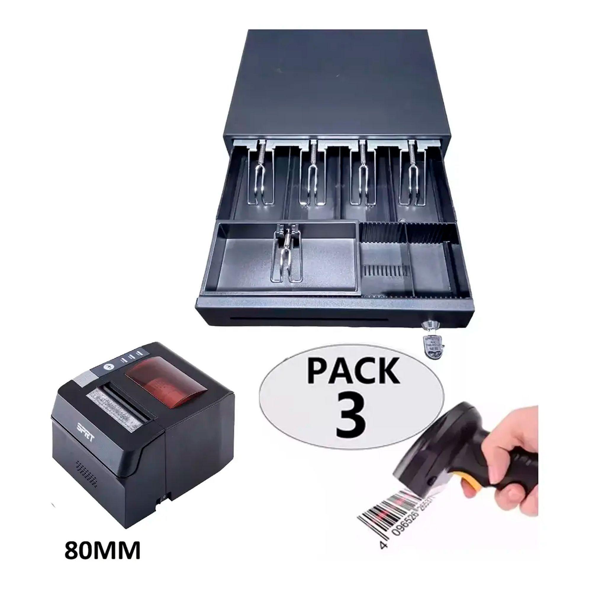 Gaveta De Dinero Impresora 80mm Usb Lector Codigo Barra-1