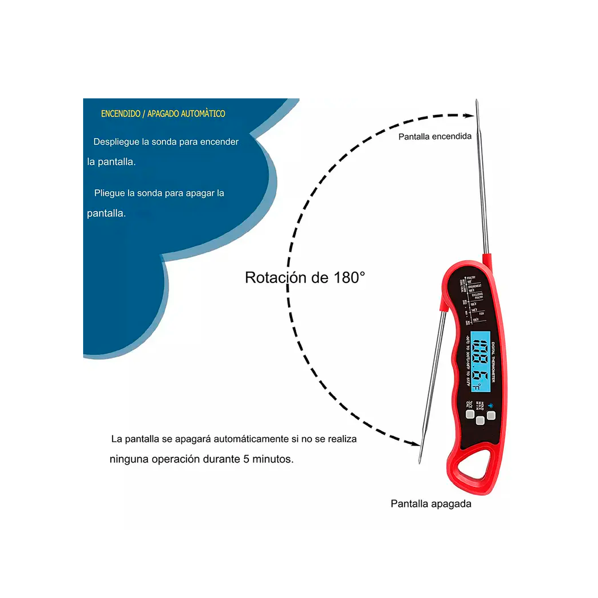 Termometro Digital Cocina Carnes Liquidos Aceite Plegable-2