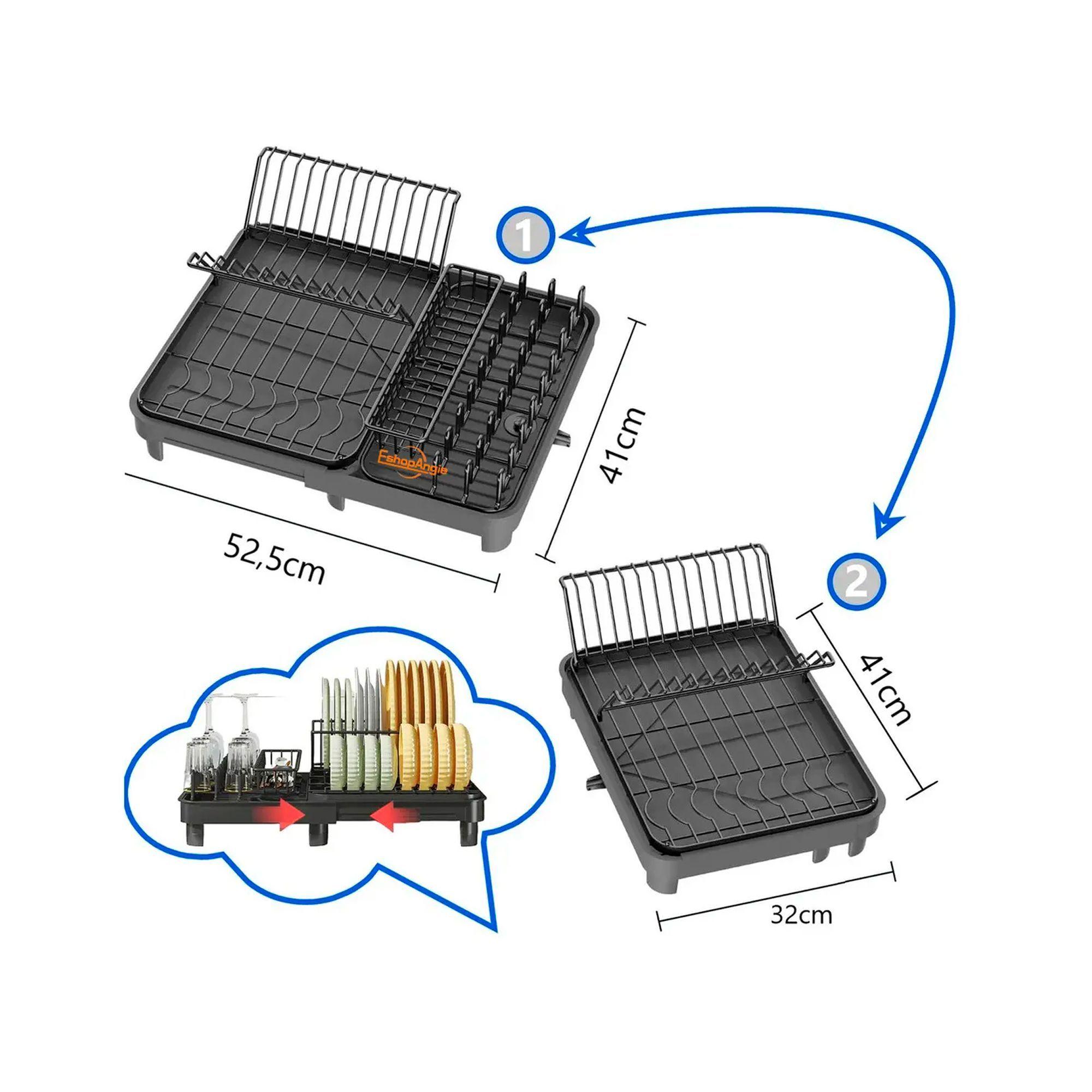 Escurridor De Platos Plegable Secaplatos Para Cocina-2