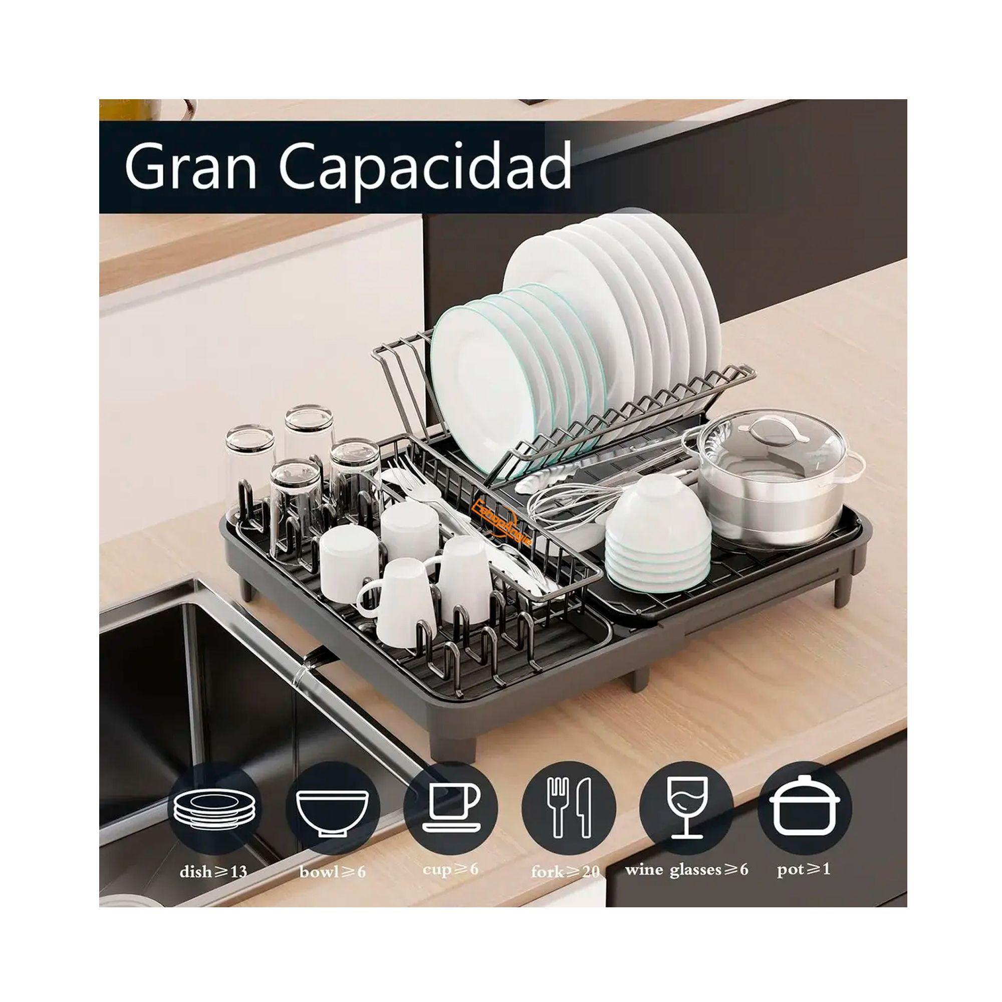 Escurridor De Platos Plegable Secaplatos Para Cocina-4