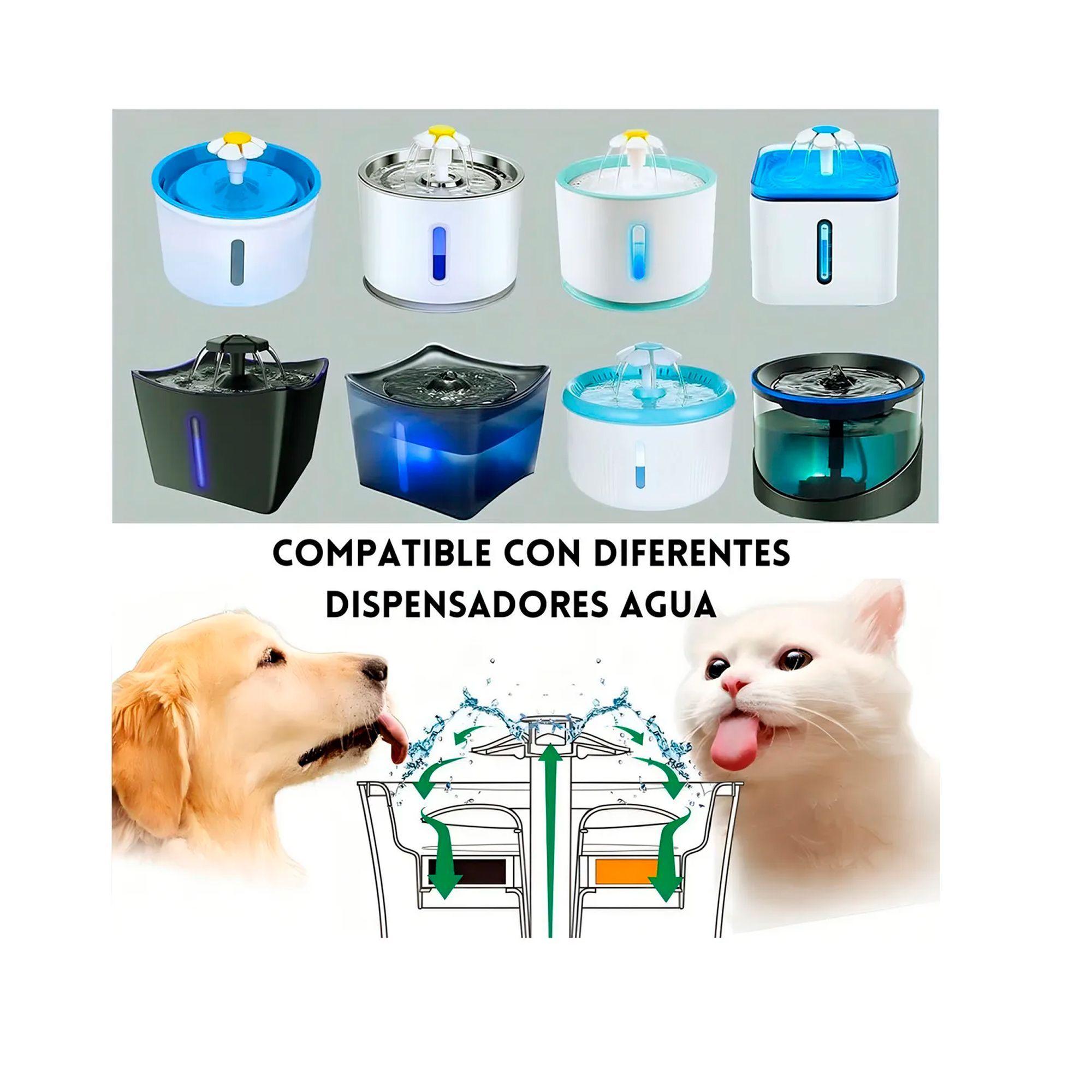 Pack 12 Filtros Bebedero Fuente Agua Eléctrico Gato Perro-5