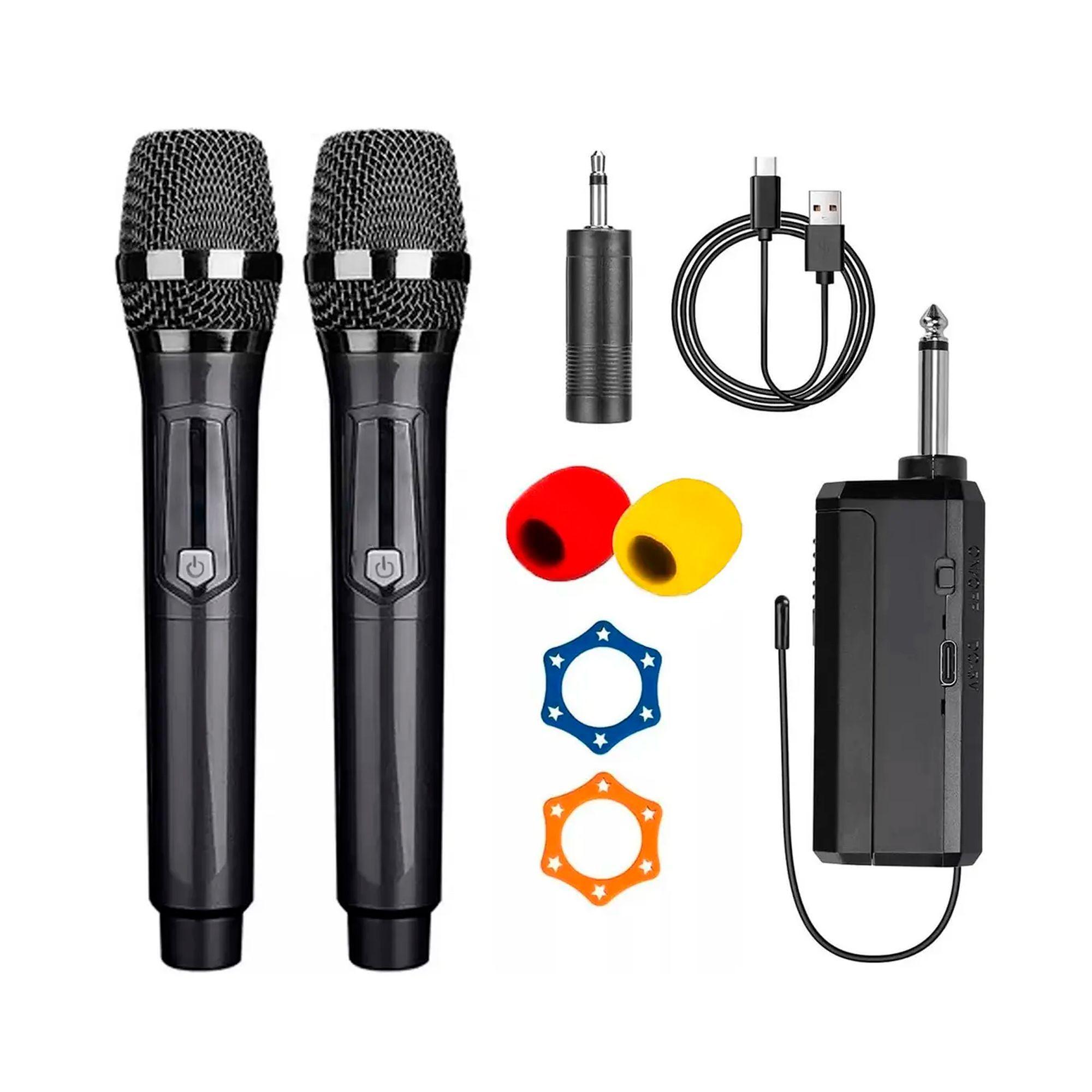 Microfono Inalambrico Profesional Karaoke Kit 2pcs-0