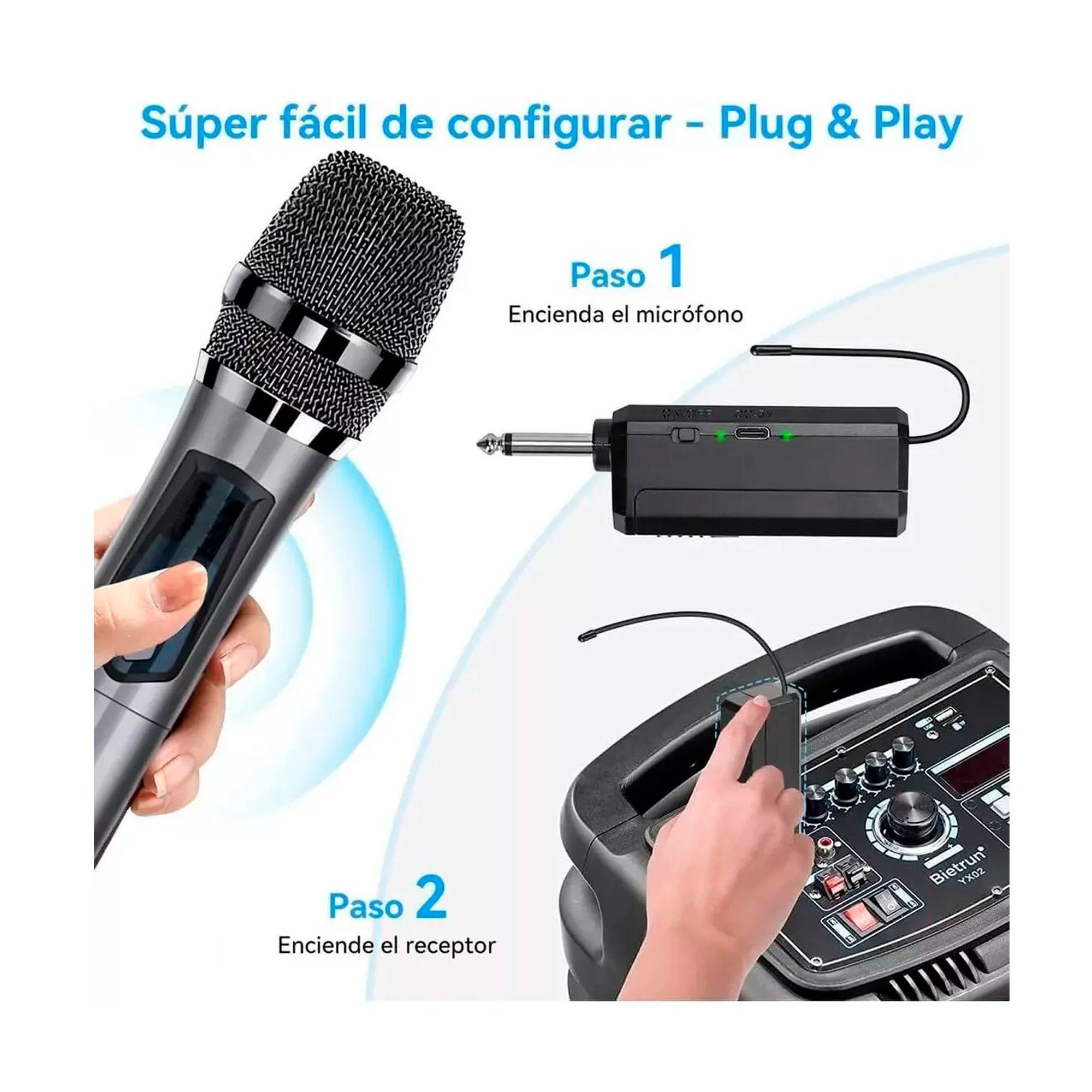 Microfono Inalambrico Profesional Karaoke Kit 2pcs-4