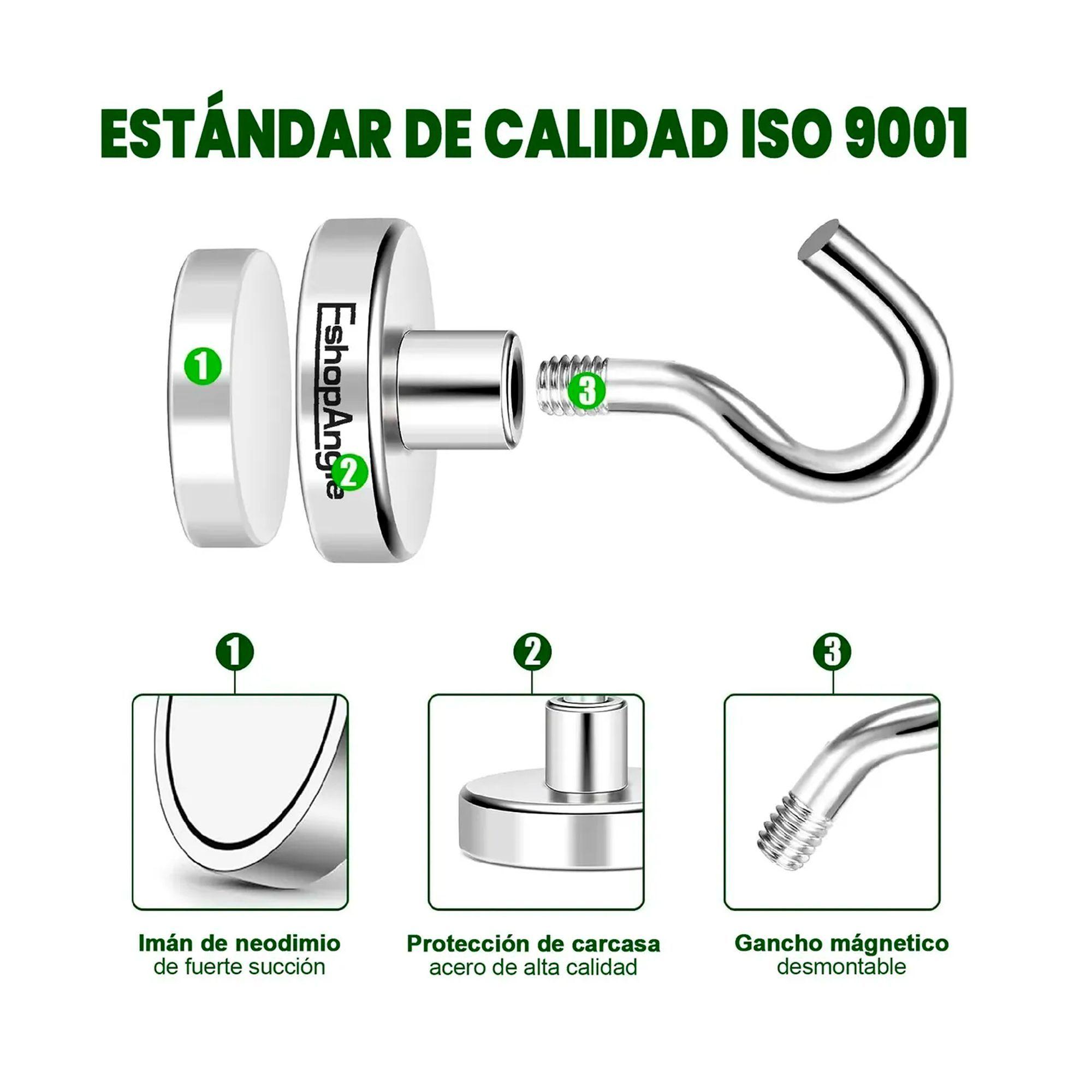 Iman Neodimio Con Gancho Super Potente 60mm 150kg-2