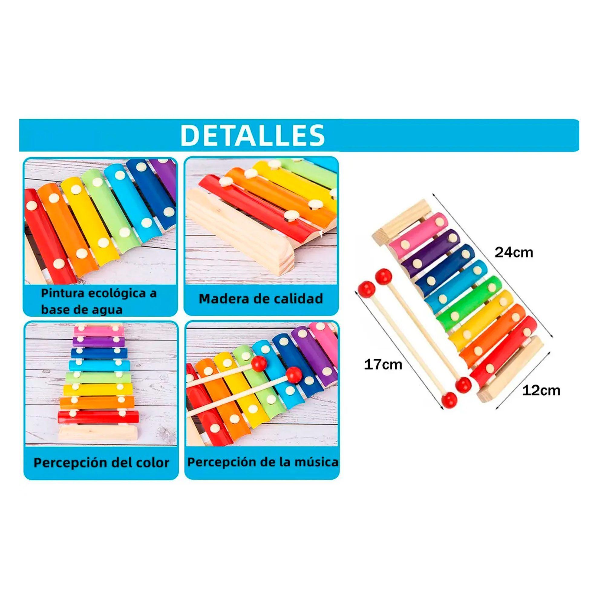 Pack 10 Juguetes Didácticos De Madera Para Niños Montessori-3